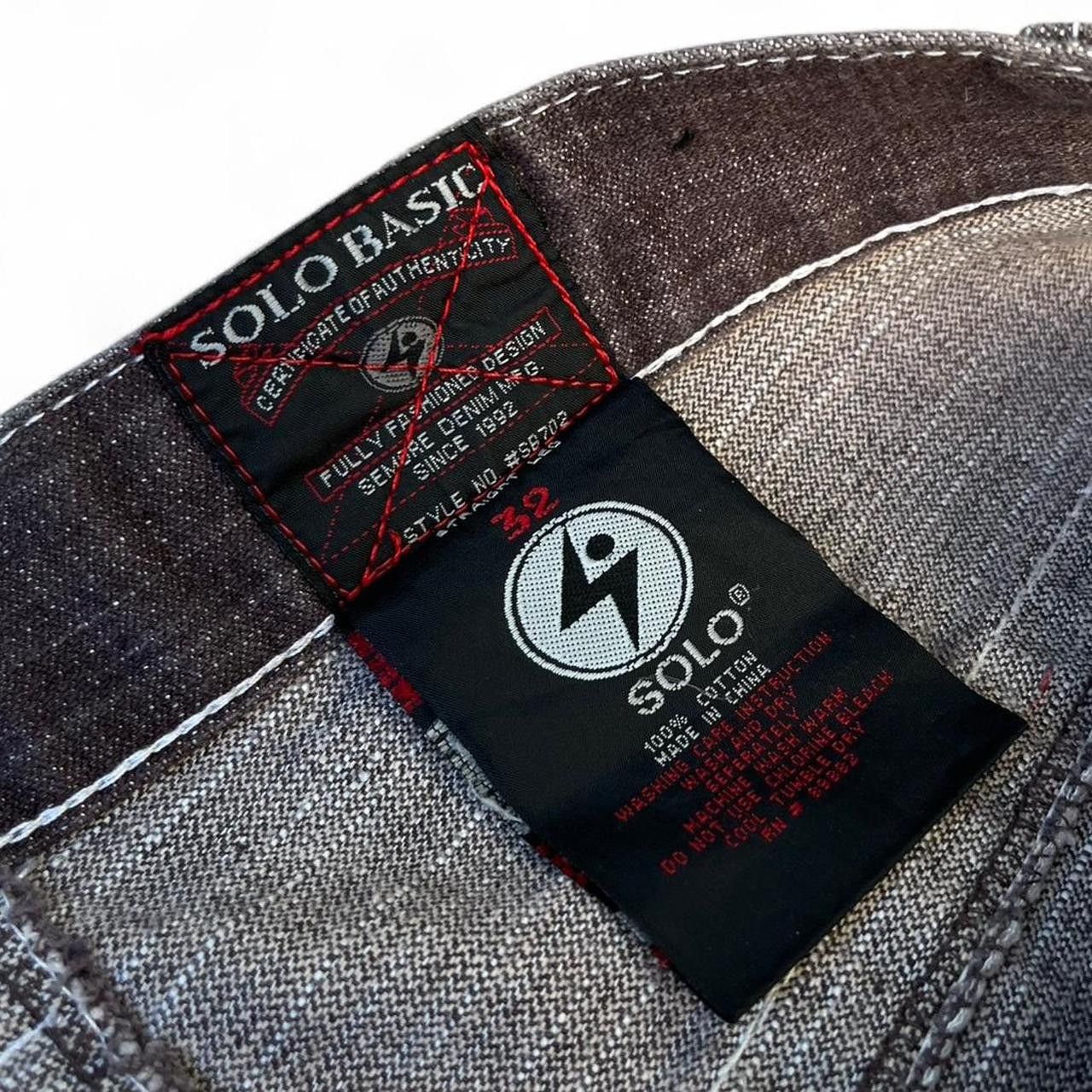 Other Vintage Solo Basic 90s / y2k loose fit baggy skater jeans Size US 34 / EU 50 - 5 Thumbnail
