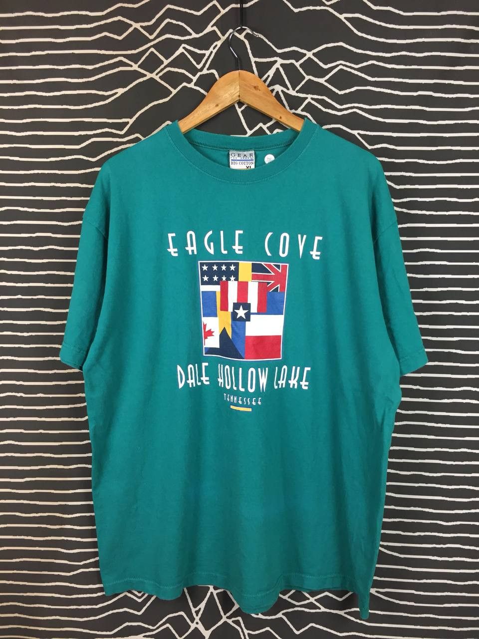 Gear for Sports Vtg 90s Eagle Cove Dale Hollow Lake Tennessee Tee Size XL Size US XL / EU 56 / 4 - 1 Thumbnail