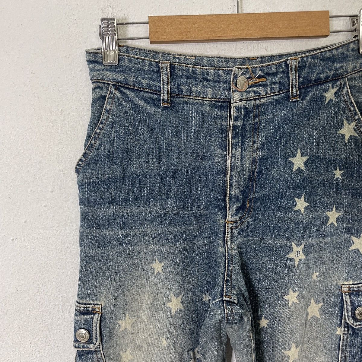 Japanese Brand Vintage Diable De Nubile Star Motive Tactical Denim Size 26" / US 2 / IT 38 - 3 Thumbnail