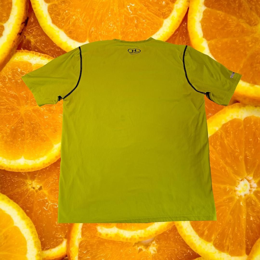 Under Armour Under Armour Yellow Fitted HeatGear Shirt XL Size US XL / EU 56 / 4 - 4 Thumbnail