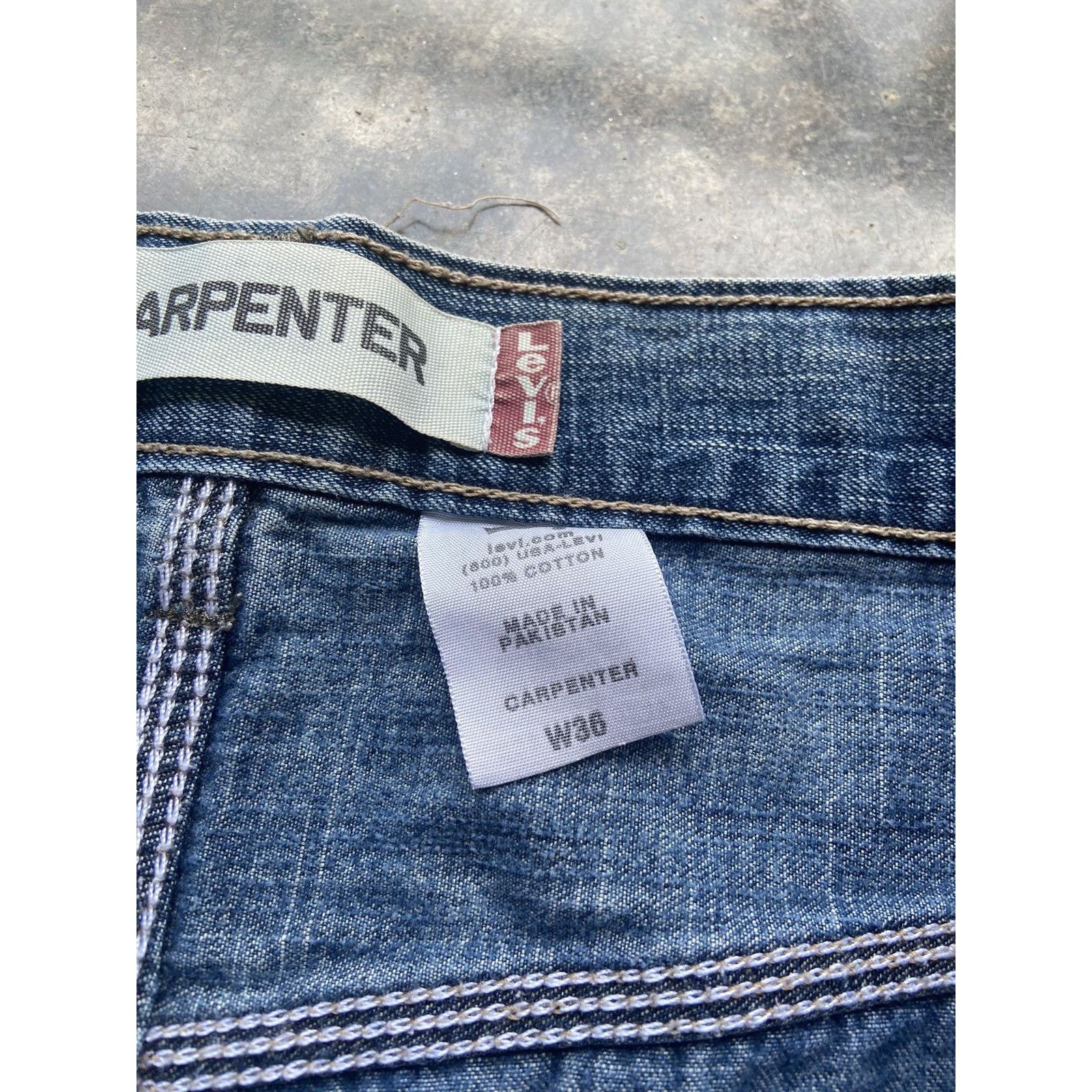 Levi's Crazy Vintage Baggy Y2K Levis Carpenter Jorts Size 38 Size US 38 / EU 54 - 5 Thumbnail