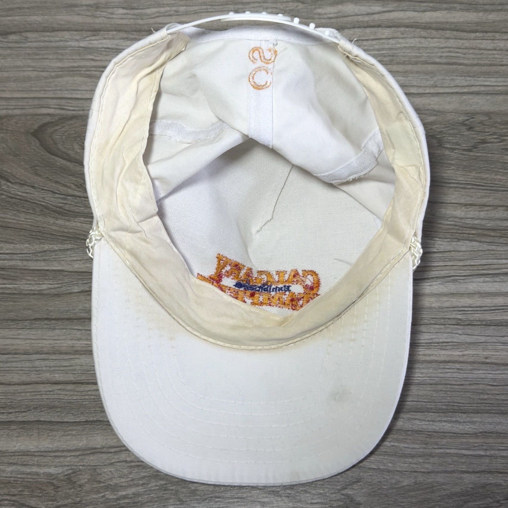 Vintage VINTAGE Calgary Stampede White Adjustable Cap Baseball Hat Men One Size White Cowboy Western Stampede Calgary Exhibition & Stampede Cap Mens Size ONE SIZE - 4 Thumbnail