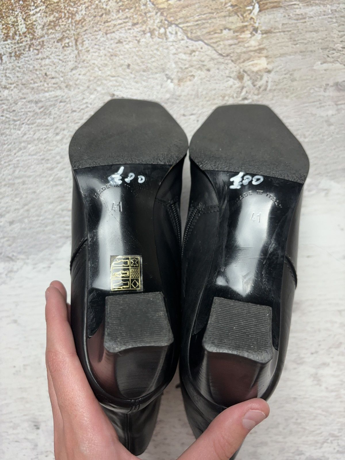 Vintage Vintage Italian Eco Leather Boots Heels Shoes Glamour Size US 10 / IT 40 - 7 Thumbnail