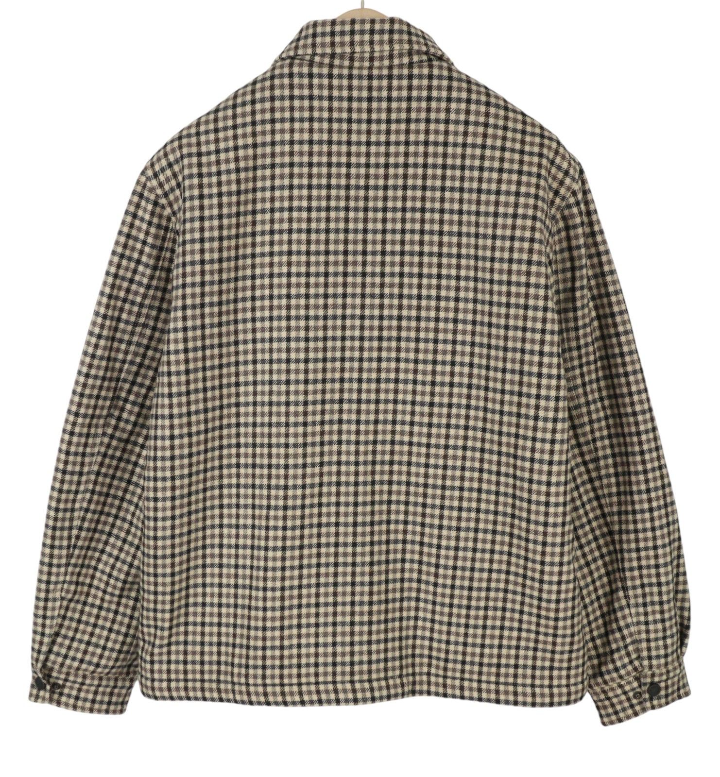 Woolrich Woolen Mills Sherpa Check L Brown Wool Blend 87147 Size US L / EU 52-54 / 3 - 4 Thumbnail