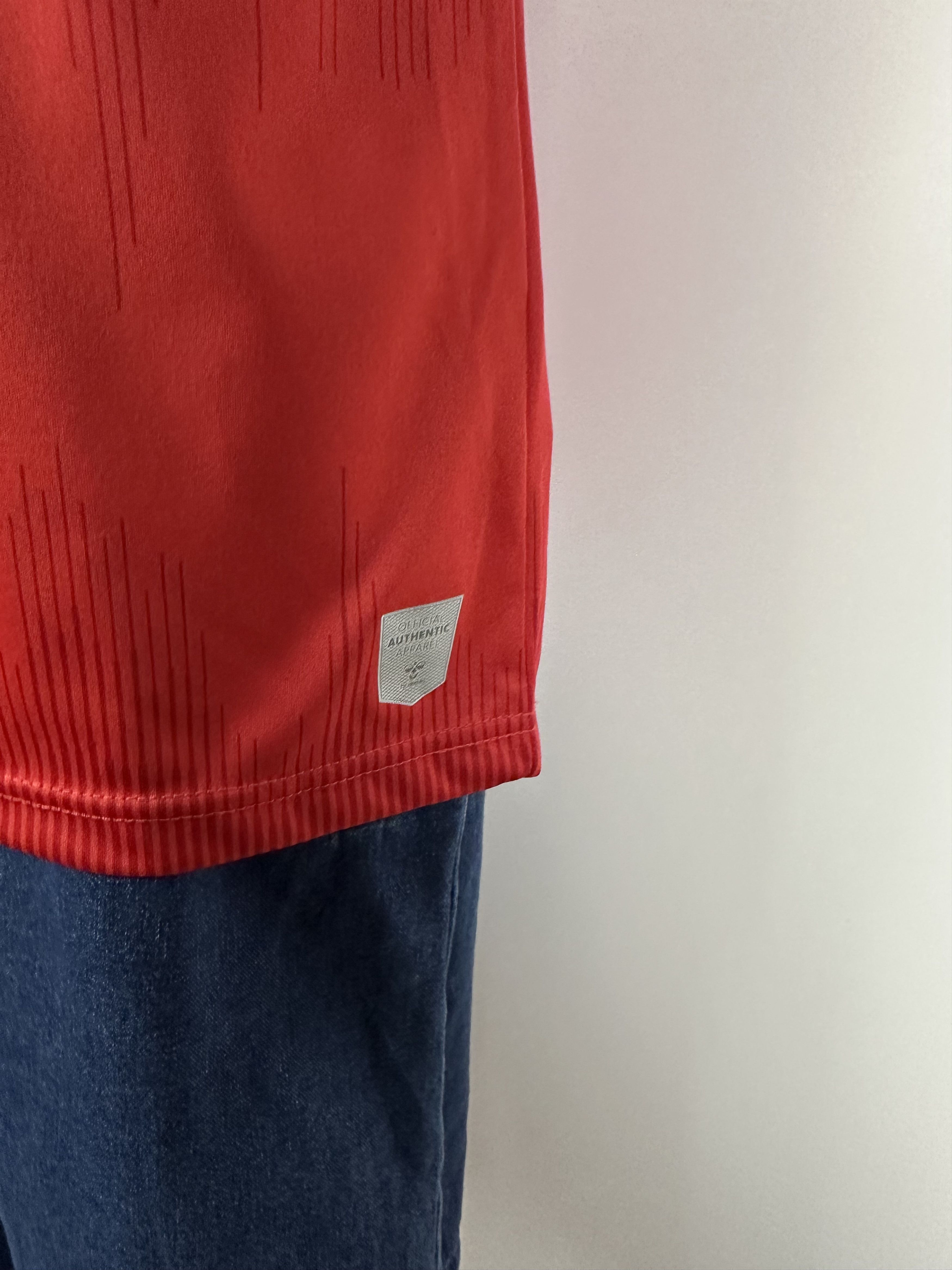 Hummel DENMARK 2021 2022 FOOTBALL SHIRT JERSEY #8 DELANEY HUMMEL Size US M / EU 48-50 / 2 - 10 Thumbnail