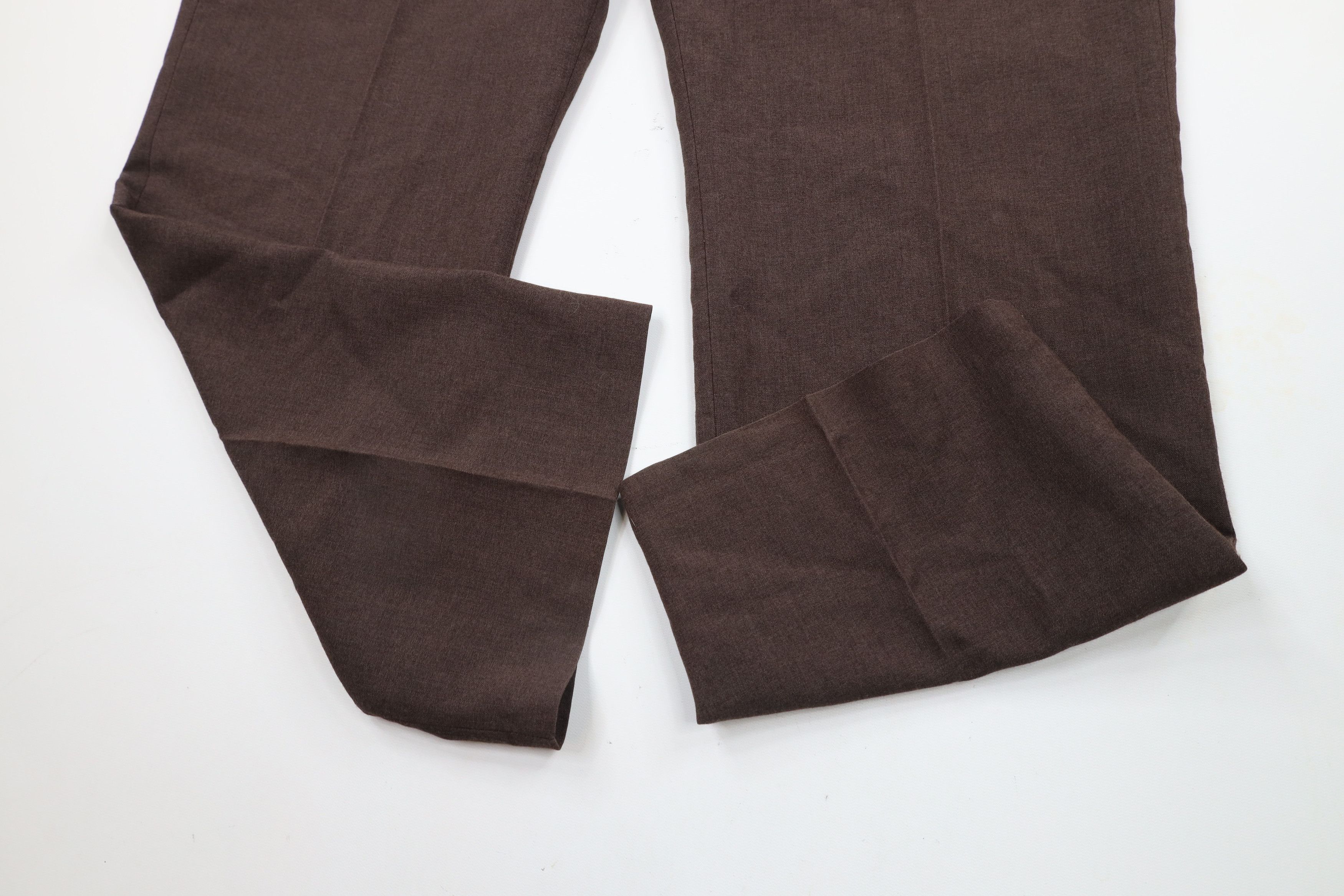 Vintage Vintage 90s Streetwear Wool Blend Knit Wide Leg Pants Brown Size US 38 / EU 54 - 5 Thumbnail