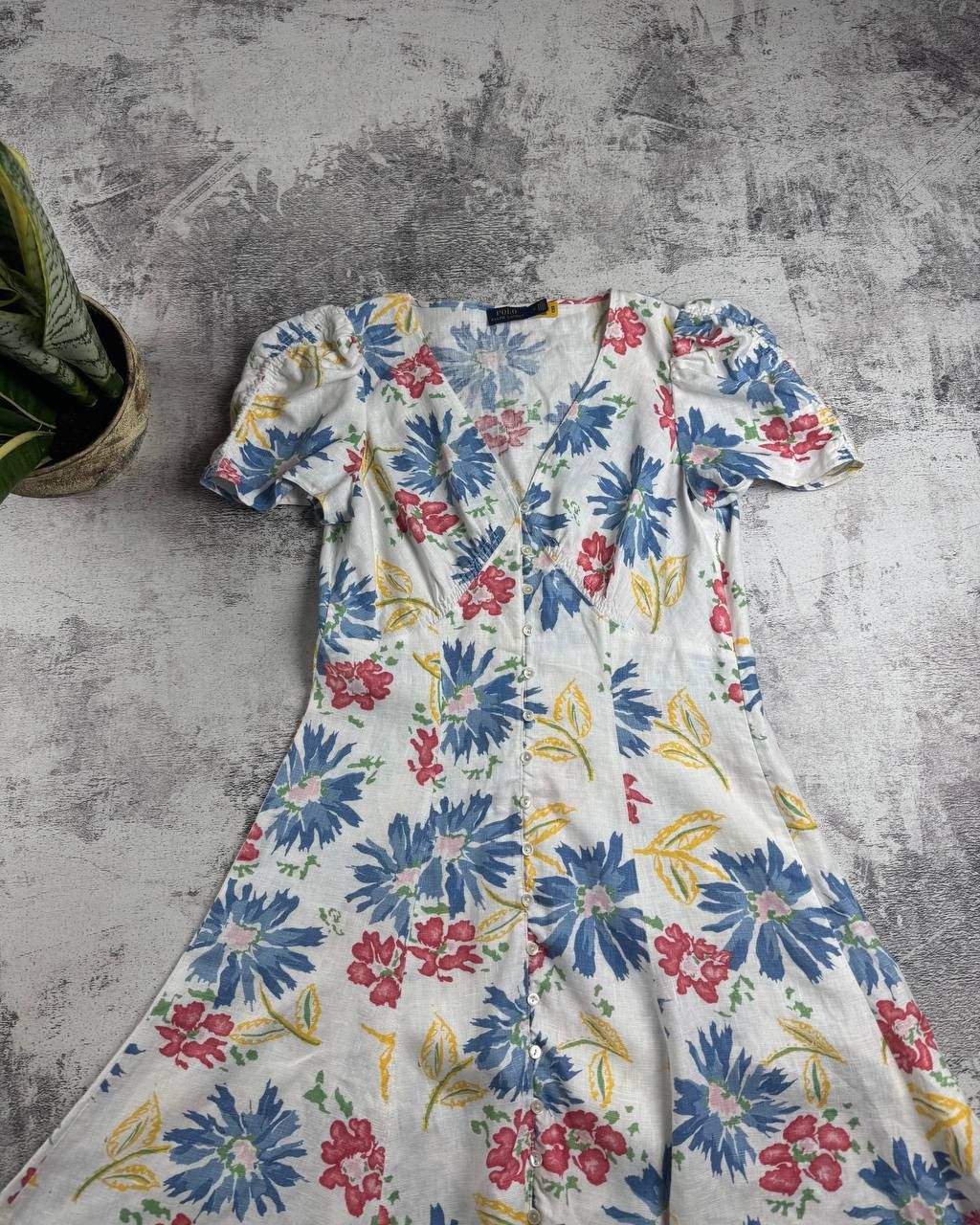 Polo Ralph Lauren Polo Ralph Lauren Tulum Floral Linen Dress Button-Front Min Women’s Designer Size L / US 10 / IT 46 - 5 Thumbnail