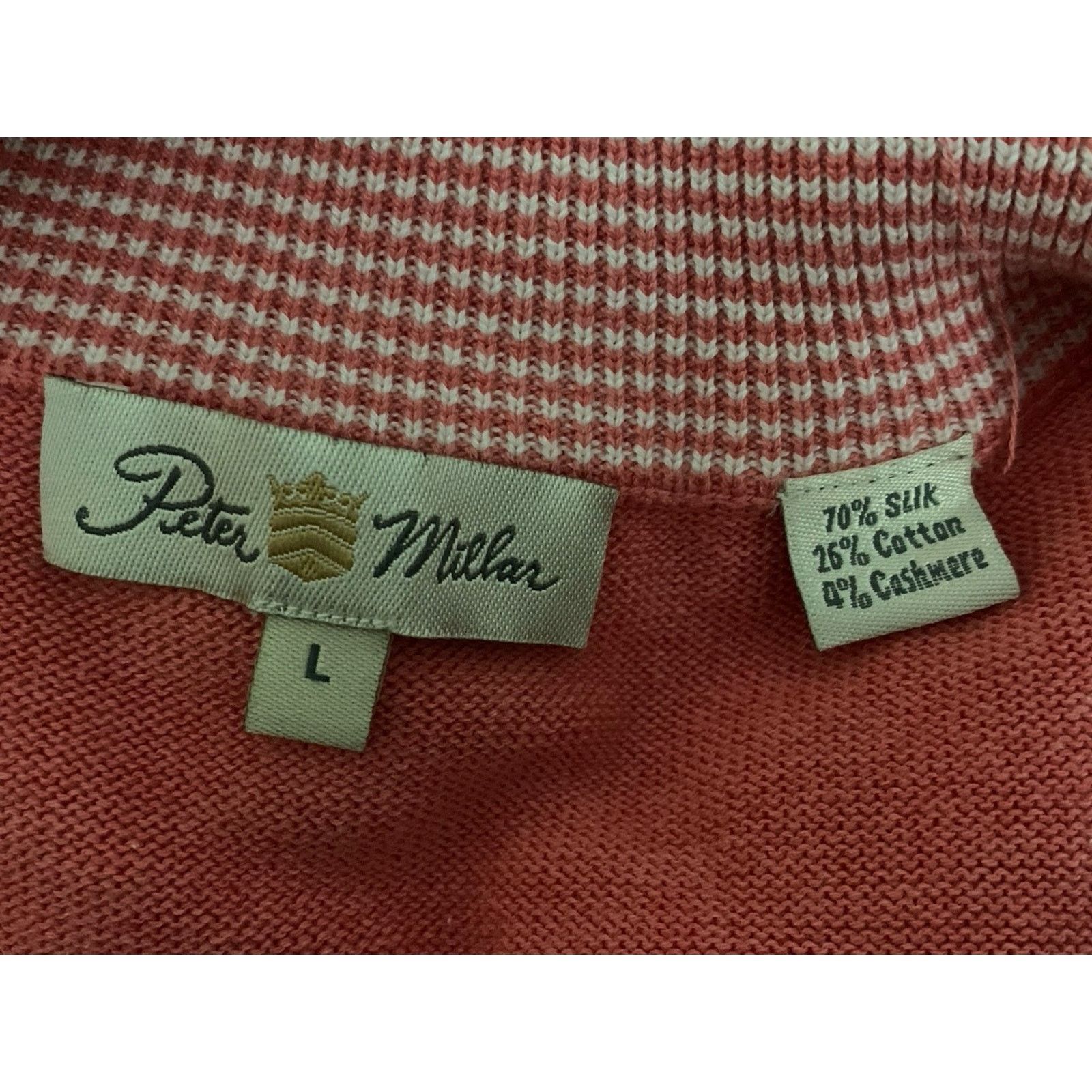 Peter Millar Peter Millar Mens Sz L 1/4 Zip Golf Vest Silk Cashmere Blend Size US L / EU 52-54 / 3 - 10 Thumbnail