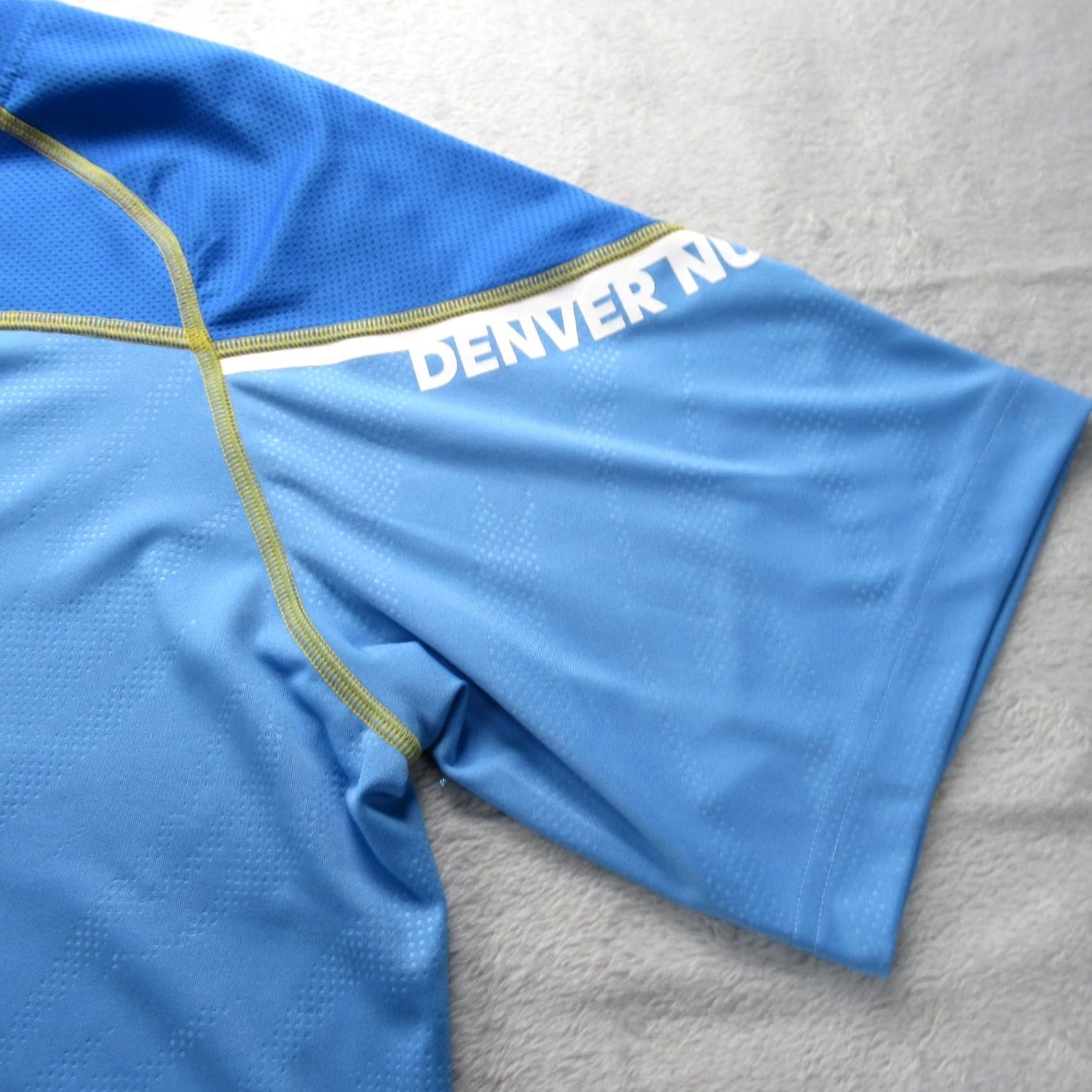 Adidas Mens Denver Nuggets Adidas Blue Shirt Small Crew Neck Short Sleeve Pullover NBA Jersey Size US S / EU 44-46 / 1 - 6 Thumbnail