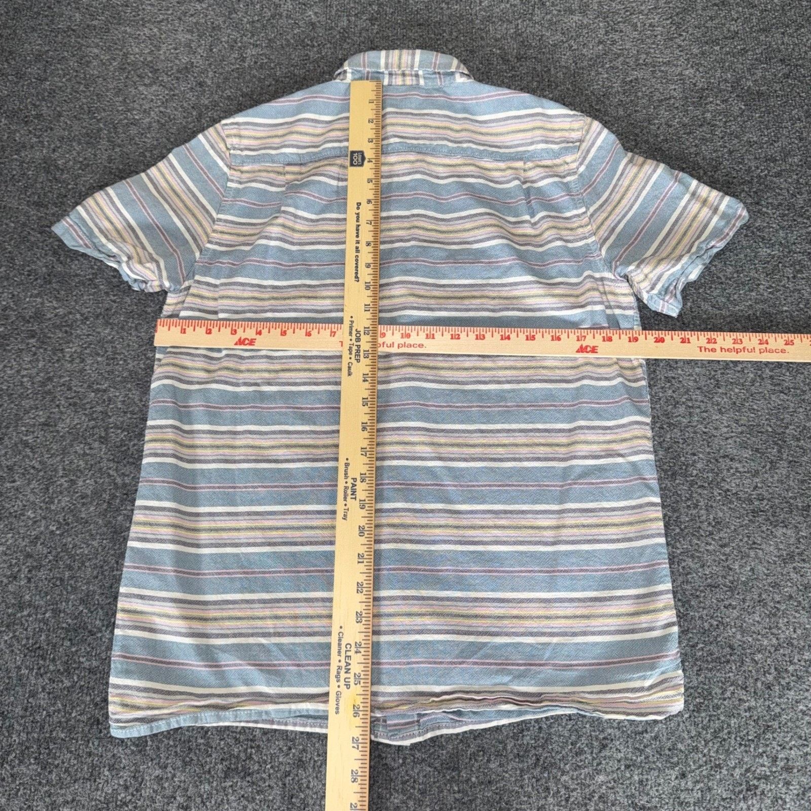 Vans Vans Mens Small Striped Cotton SS Button Down Shirt Skate Size US S / EU 44-46 / 1 - 4 Thumbnail