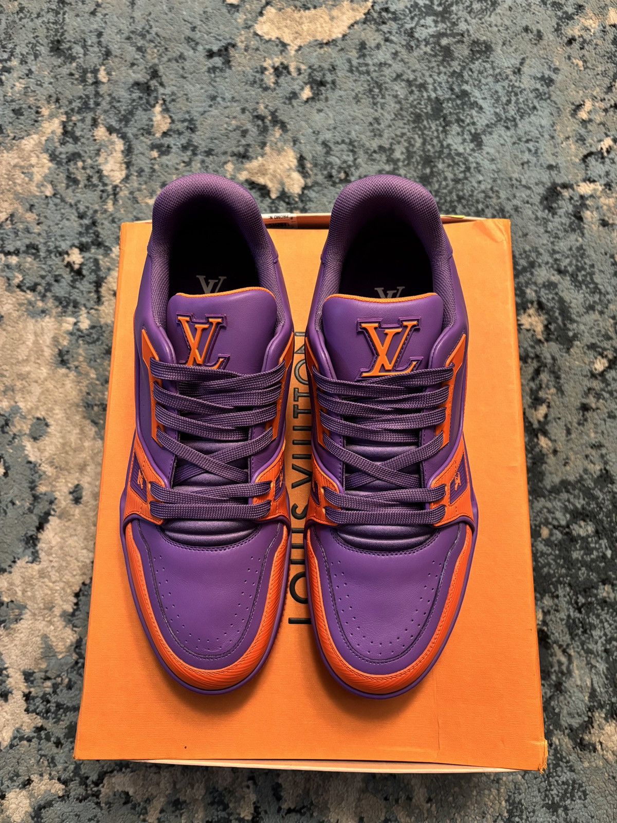 Louis Vuitton Louis Vuitton Trainer Purple/Orange 8LV (9-9.5US) Brand New Size US 9.5 / EU 42-43 - 3 Thumbnail