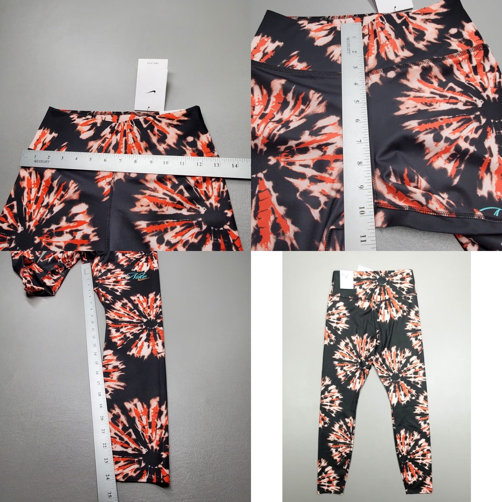 Nike Nike One Luxe Resort Mid Rise 7/8 Leggings Women's Size S Colorful Print DQ3593 Size 28" / US 6 / IT 42 - 8 Thumbnail