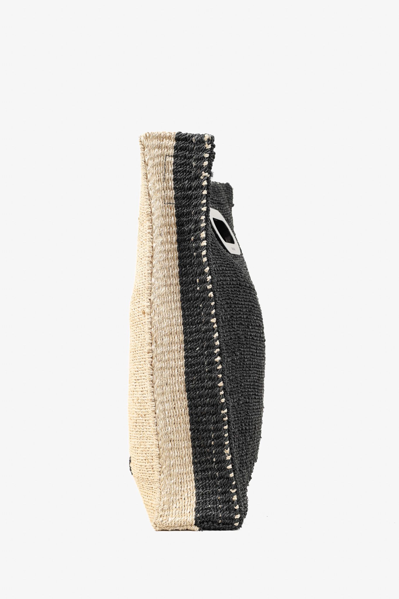 Sacai Sacai Abacá Medium Shopper Bag w/ Multi-Carry Calfskin Strap Size ONE SIZE - 3 Thumbnail