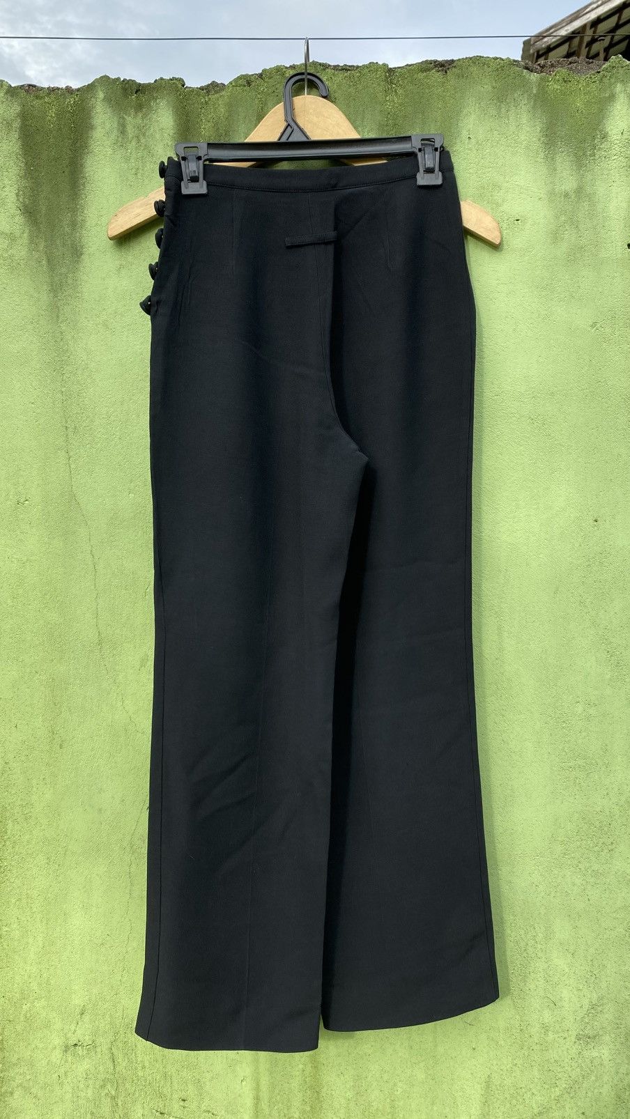 Jean Paul Gaultier Jean Paul Gaultier Classique Black High-Waist Wide-Leg Pants Size 25" / US 0 / IT 36 - 6 Thumbnail