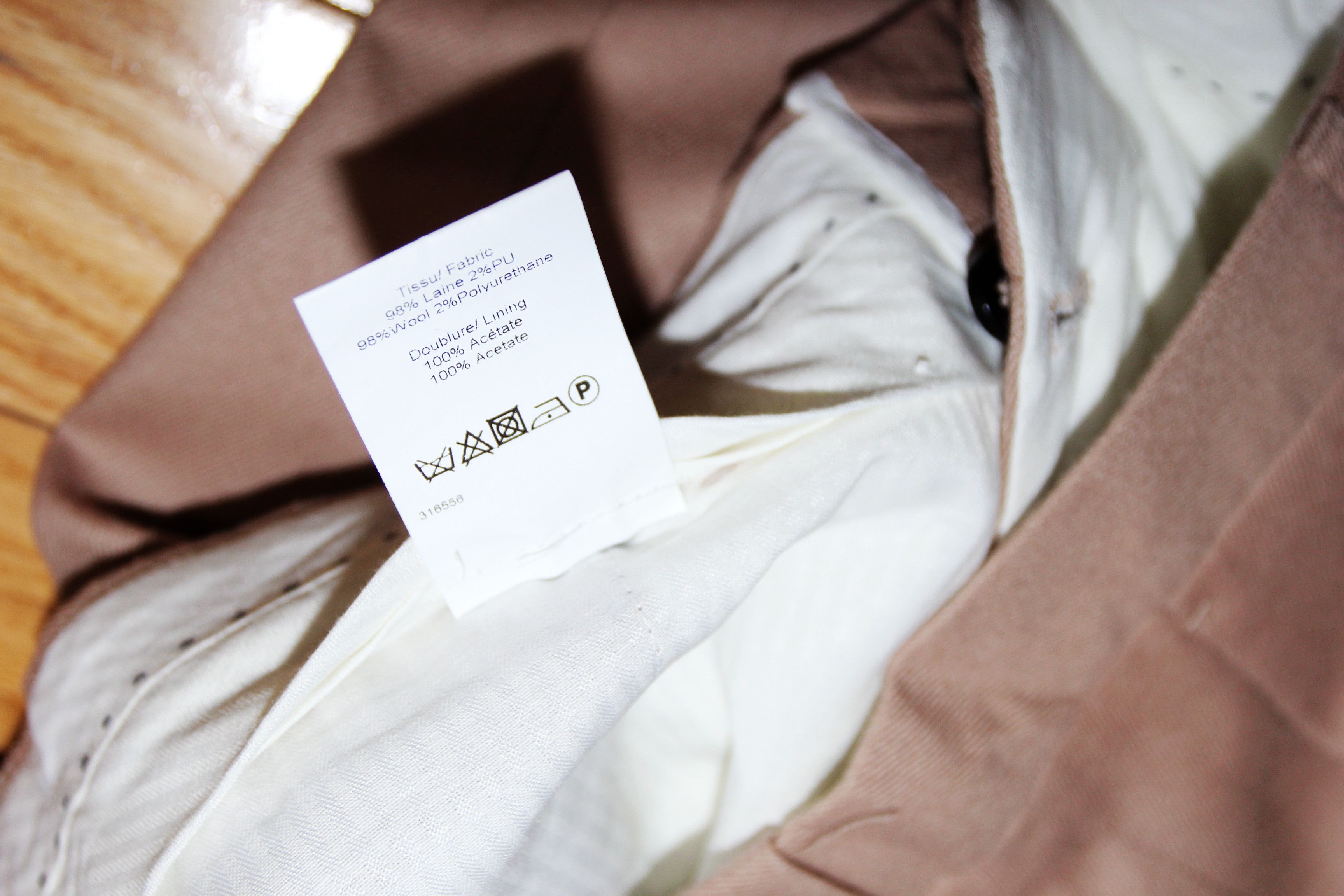 Other BNWT AW25 ECOLE DE PENSEE OLD ROSE BRUSHED WOOL PANTS 42 Size US 36 / EU 52 - 10 Thumbnail