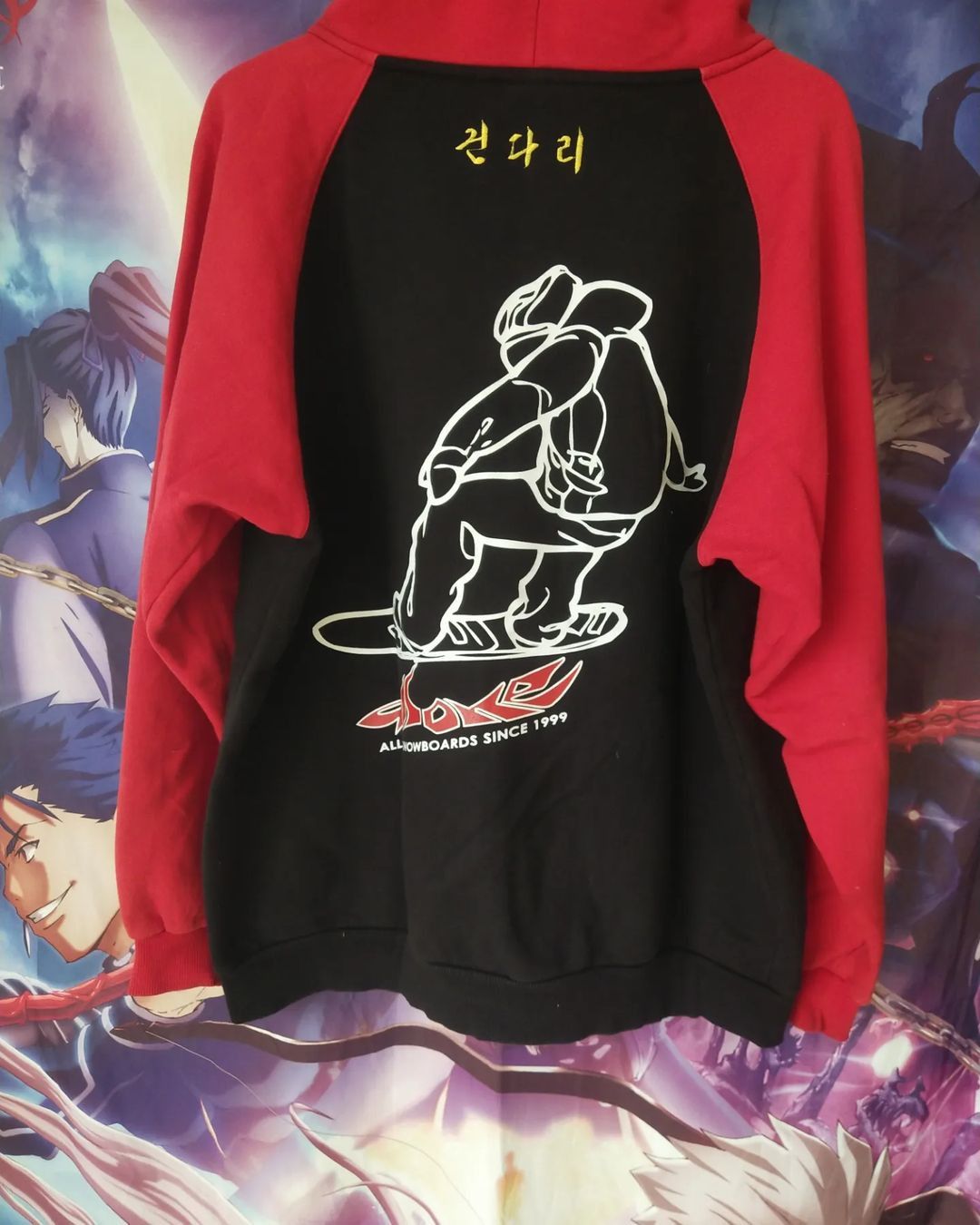 Vintage X Games x Allone Snowboards Red and Black Zipper Hoodie Size US XL / EU 56 / 4 - 1 Thumbnail