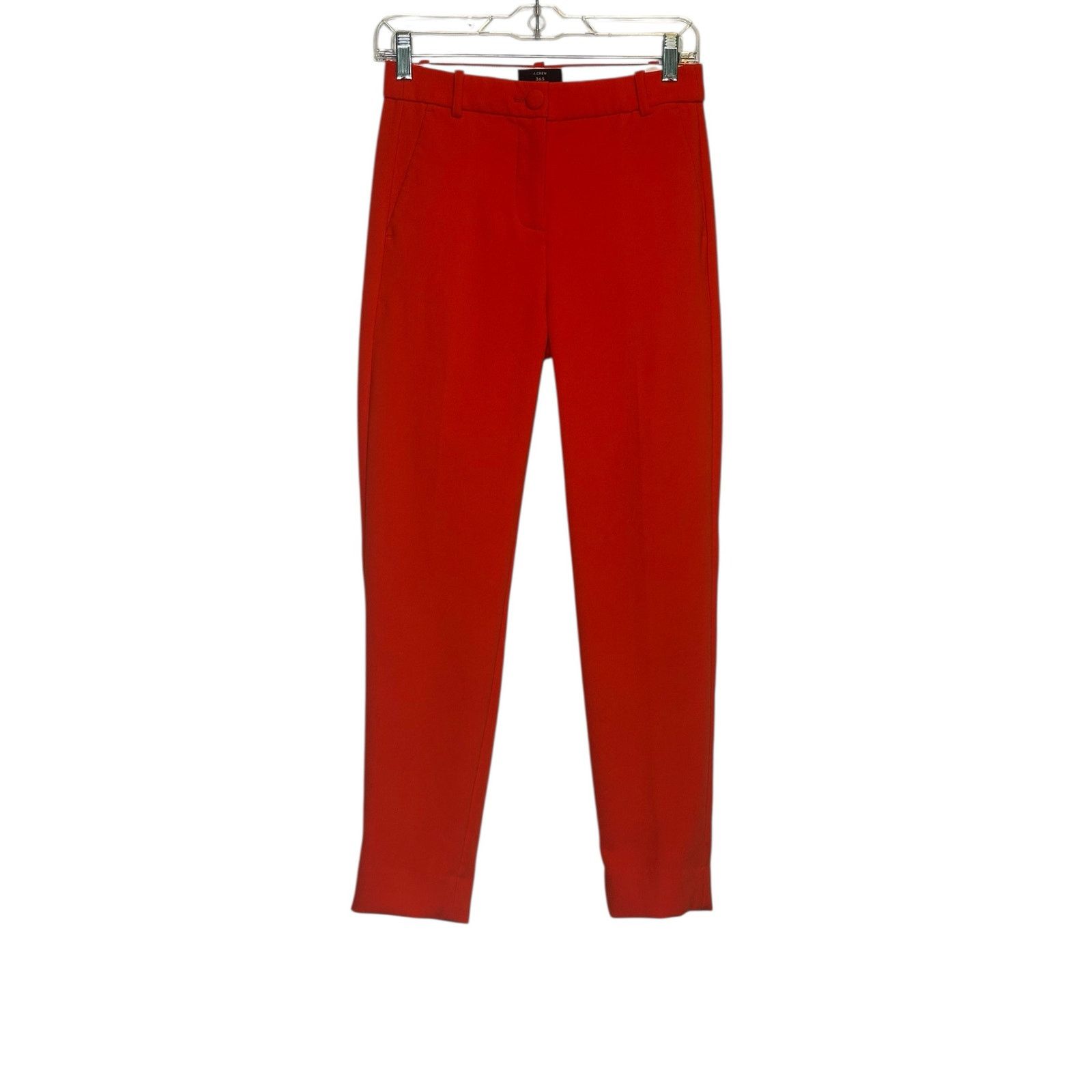 J.Crew J.Crew orangy red high rise Cameron pants size 0 Size 25" / US 0 / IT 36 - 7 Thumbnail