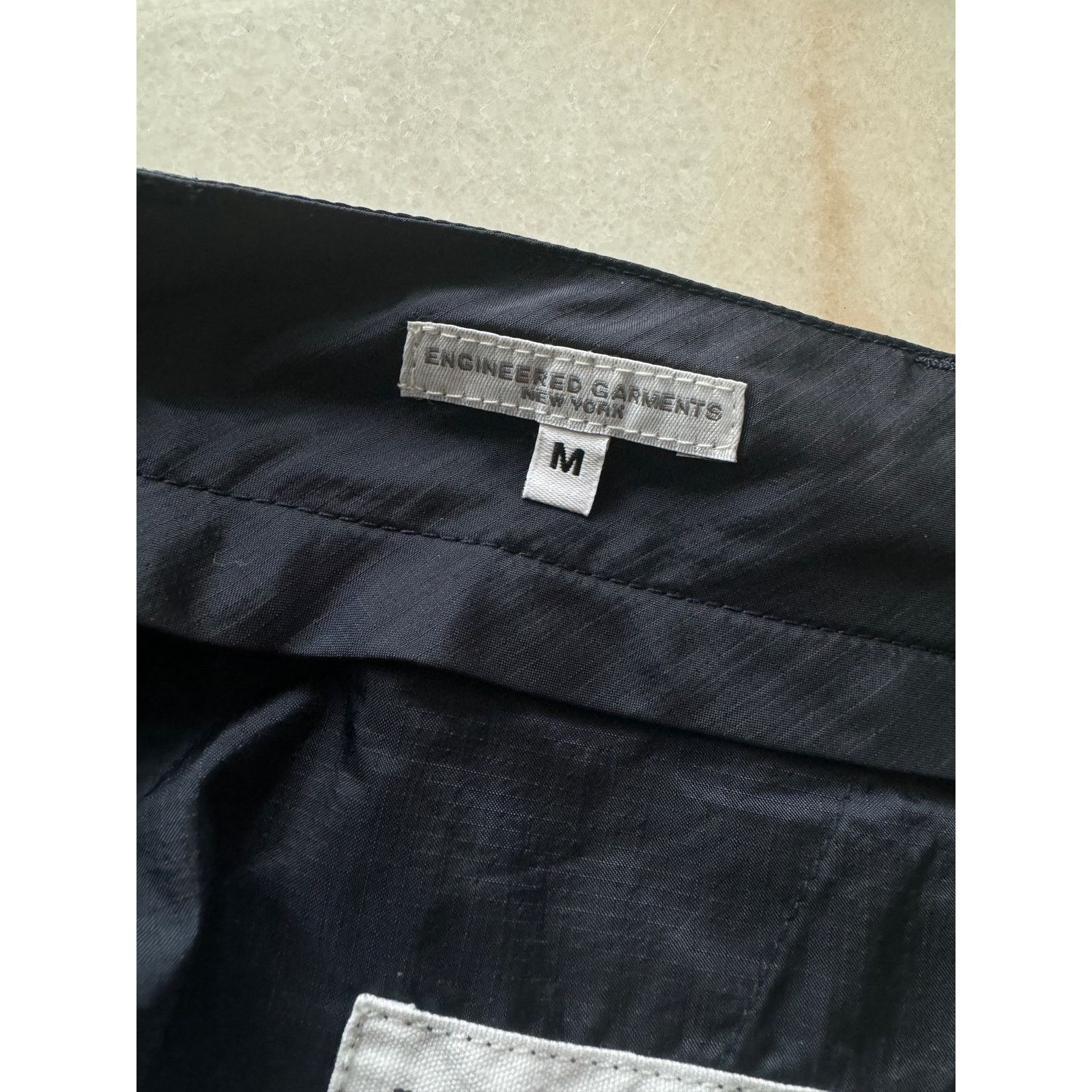 Engineered Garments ENGINEERED GARMENTS Navy Drawstring Cargo Shorts Size US 32 / EU 48 - 6 Thumbnail
