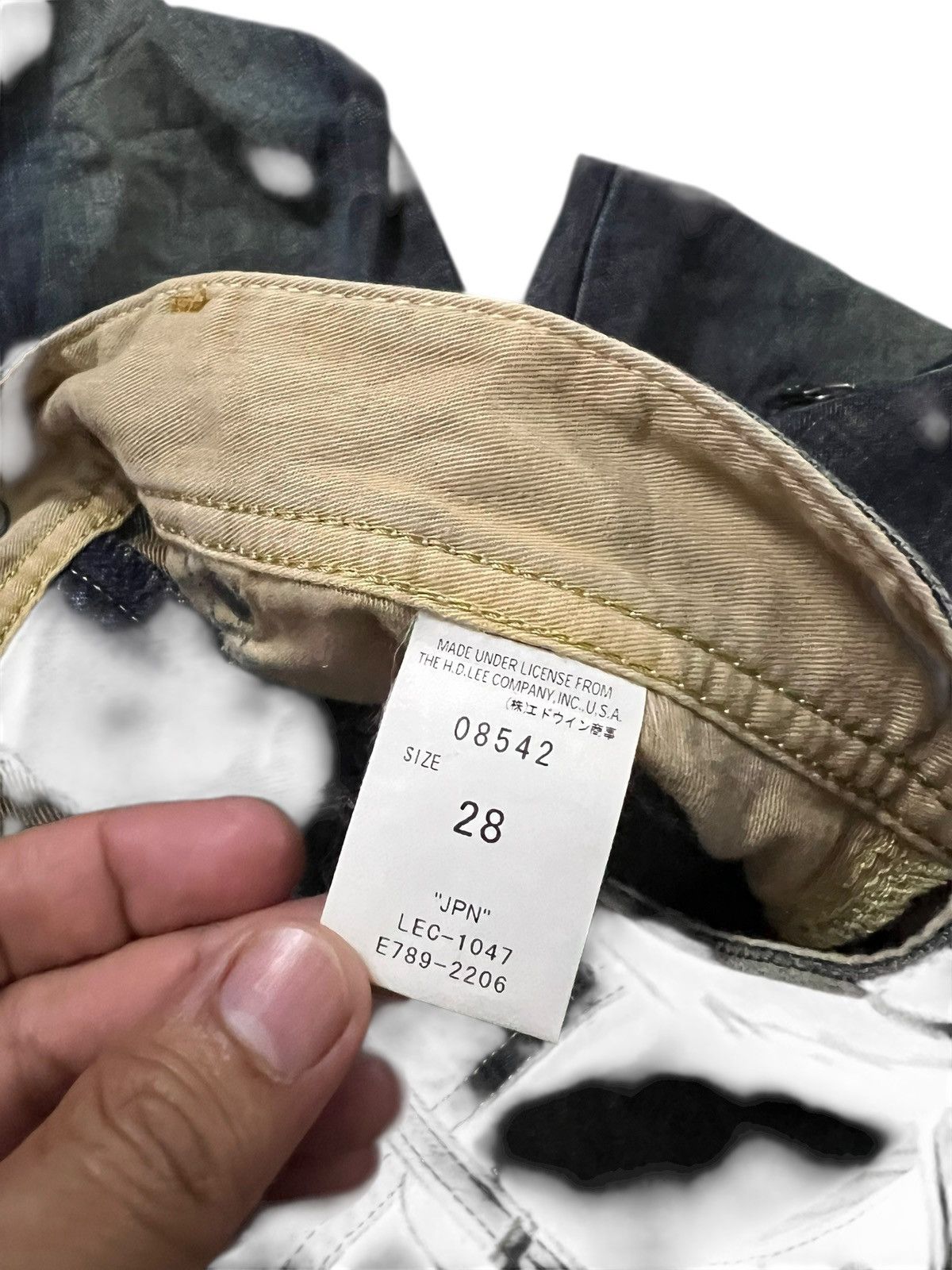 If Six Was Nine Lee Cowboy Backle Back Jean Size US 30 / EU 46 - 19 Thumbnail