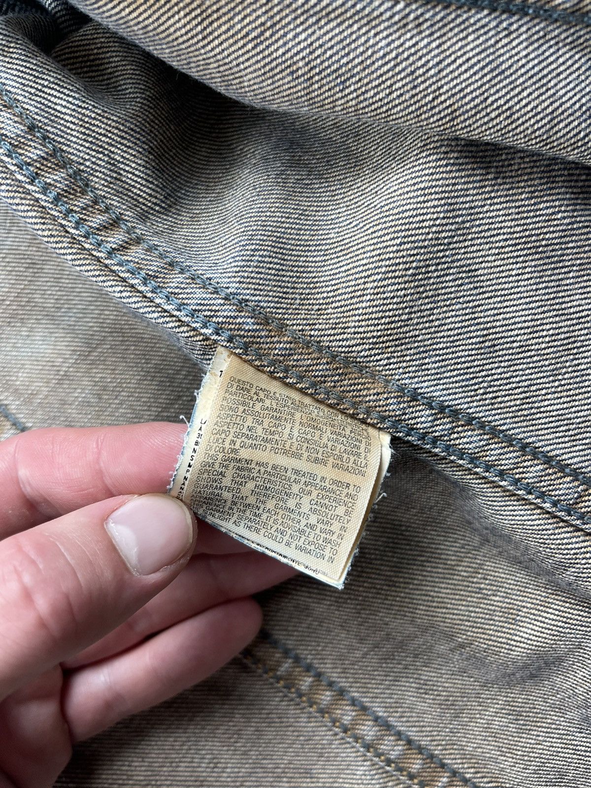 Diesel × Vintage Diesel Rare Denim Vintage Faded Jacket Biker Distressed Size US XL / EU 56 / 4 - 17 Thumbnail