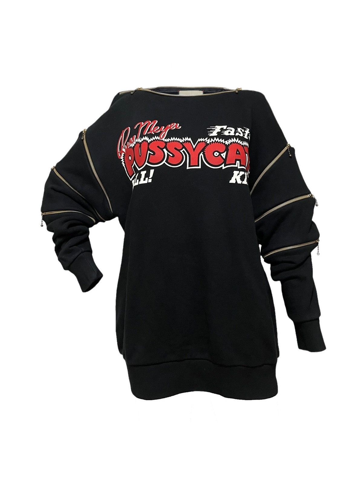 Gucci GUCCI Fall Winter 2018 Pussycat Zip Detail Sweatshirt Size US XS / EU 42 / 0 - 1 Thumbnail