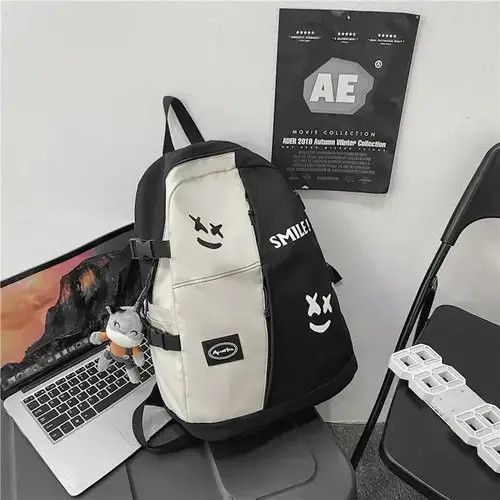 Japanese Brand Fashion cute teddy bear cartoon smile backpack y2k Size ONE SIZE - 4 Thumbnail