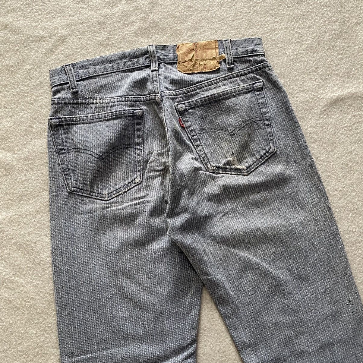 Levi's × Vintage Vintage 80's Levis 501 Herringbone Distressed Denim w29 Size US 29 - 7 Thumbnail