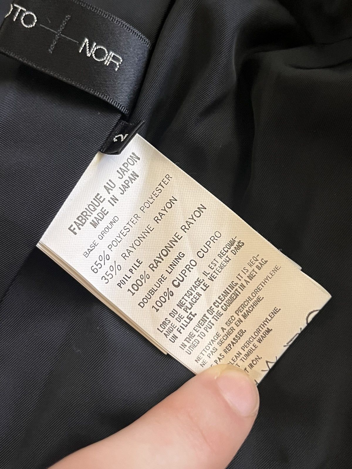 Yohji Yamamoto Yohji Yamamoto Noir FW2008 Velour Pinstripe Blazer Size 36S - 5 Thumbnail