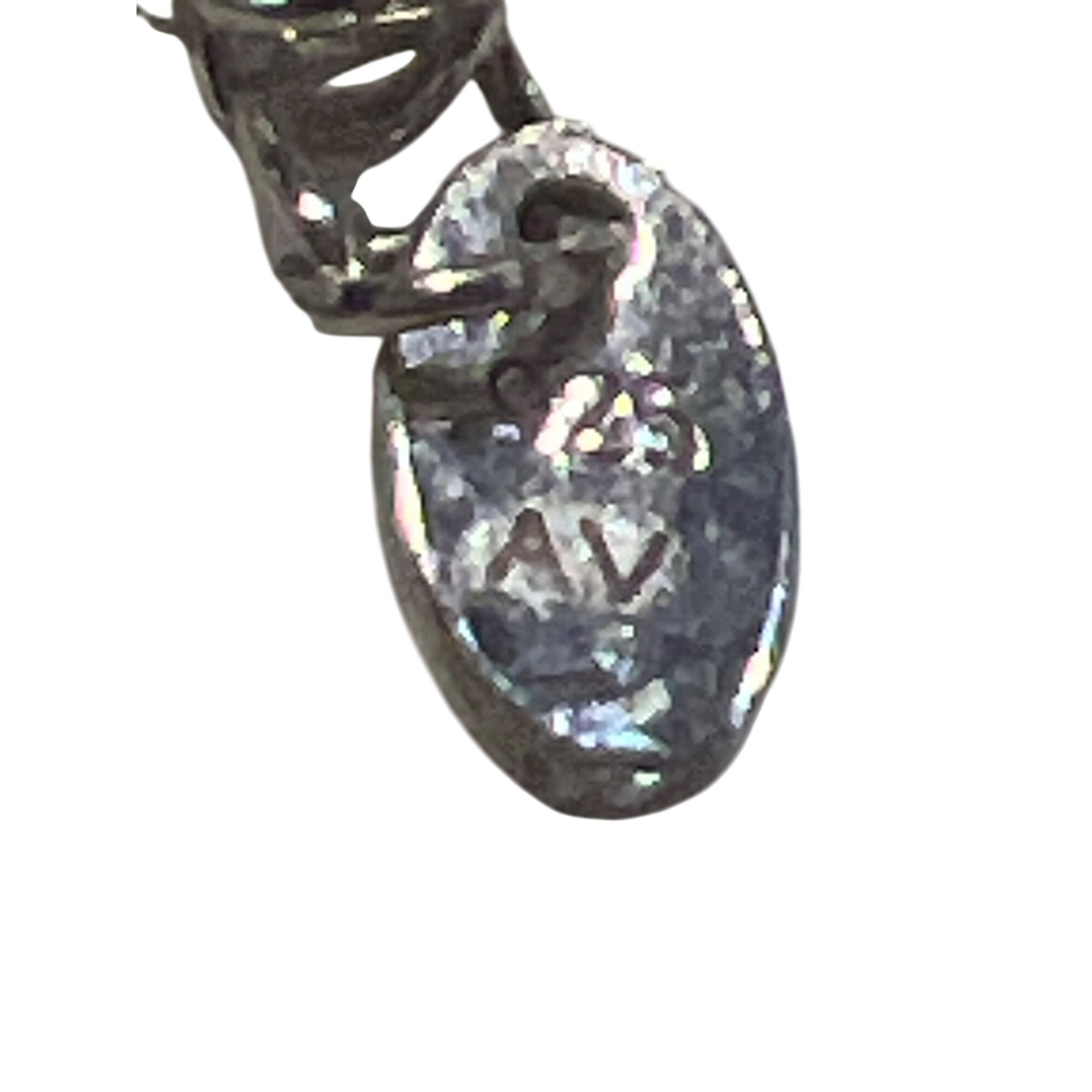 Other Vintage Sterling Silver Mama Script Pendant Necklace CZ Ston Size ONE SIZE - 5 Thumbnail