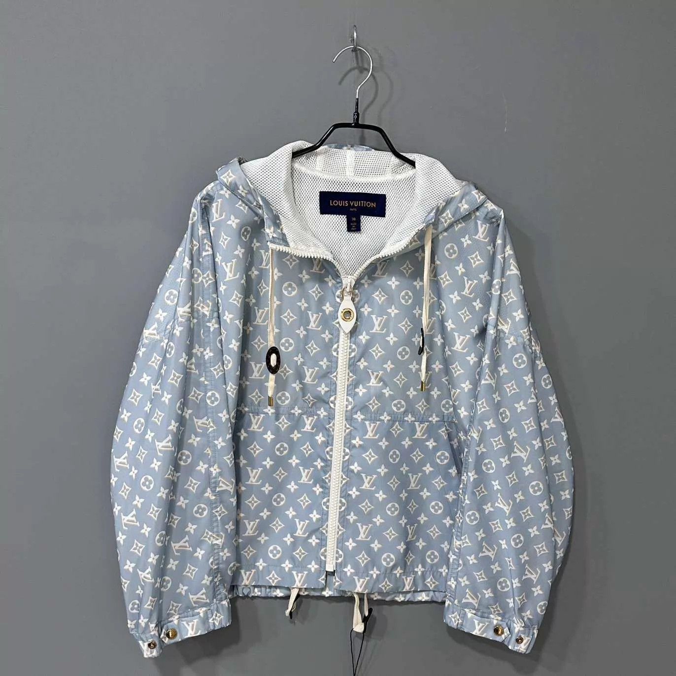 Louis Vuitton LV light blue monogram print shell jacket Size S / US 4 / IT 40 - 1 Thumbnail