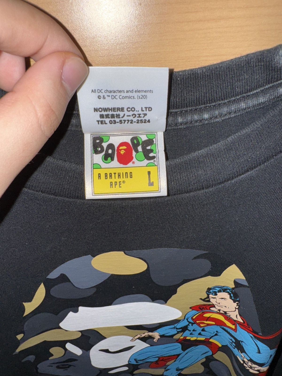 Superman bape tee