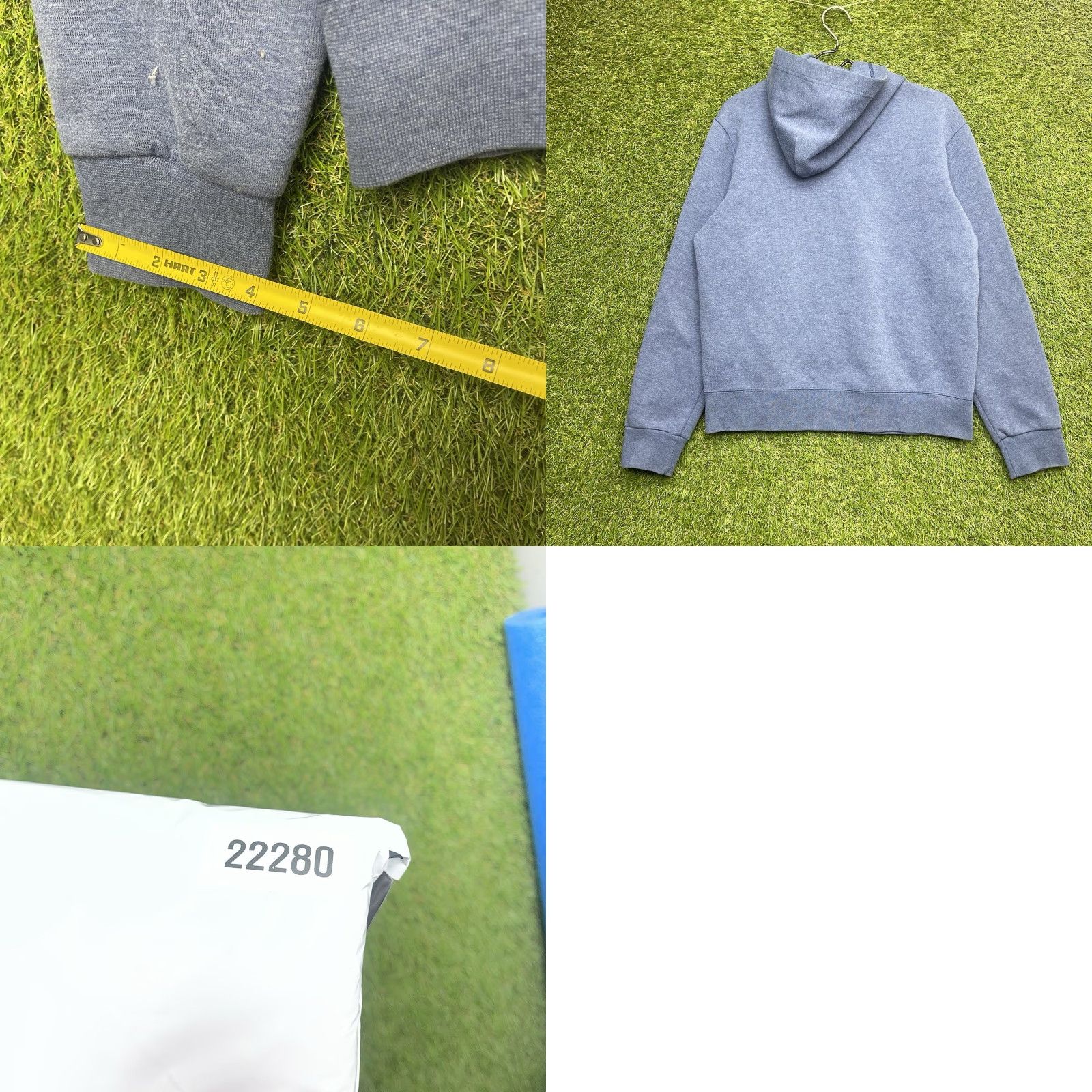 Polo Ralph Lauren VINTAGE Polo Ralph Lauren Hoodie Mens M Blue Fleece Pullover Hooded Logo Pocket Casual 90s Style Polo Horse Mens Size US M / EU 48-50 / 2 - 8 Thumbnail