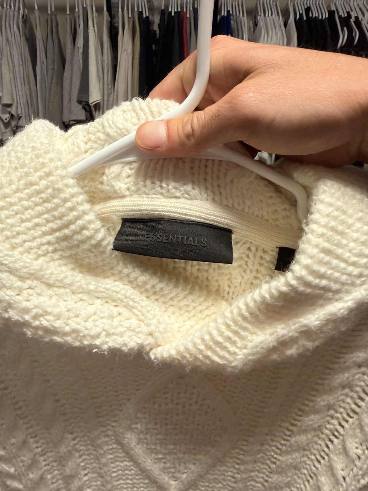 Fear of God Fear of God Essentials Knit Hoodie Size US S / EU 44-46 / 1 - 3 Thumbnail