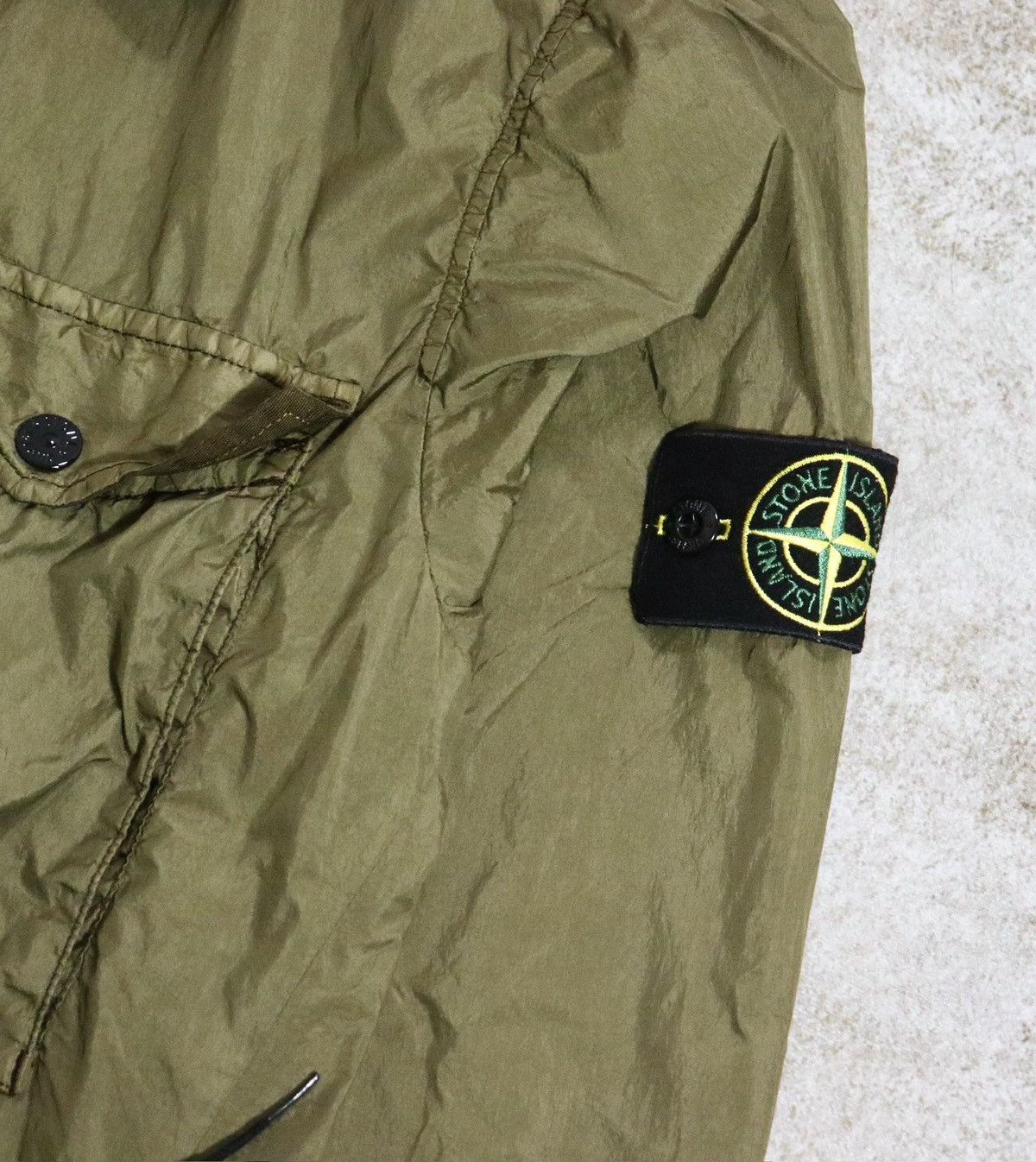 Stone Island Stone Island Garment Dyed Crinkle Cotton Lined Overshirt Size US M / EU 48-50 / 2 - 6 Thumbnail