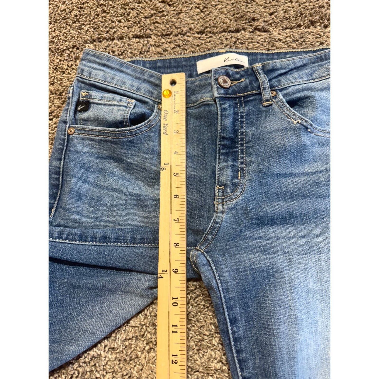 Vintage KanCan Jeans Women Size 5 Blue Denim Ankle Skinny Distressed Flex Stretch Cotton Casual Size 27" / US 4 / IT 40 - 7 Thumbnail