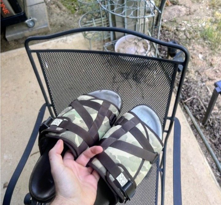 Visvim Visvim christo camo slides size XL 8 in Japan handcrafted XL Size US 12 / EU 45 - 2 Thumbnail