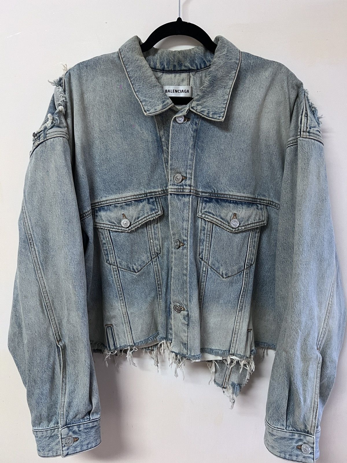 Balenciaga Balenciaga Lost Tape Reconstructed denim jacket Size US M / EU 48-50 / 2 - 1 Thumbnail