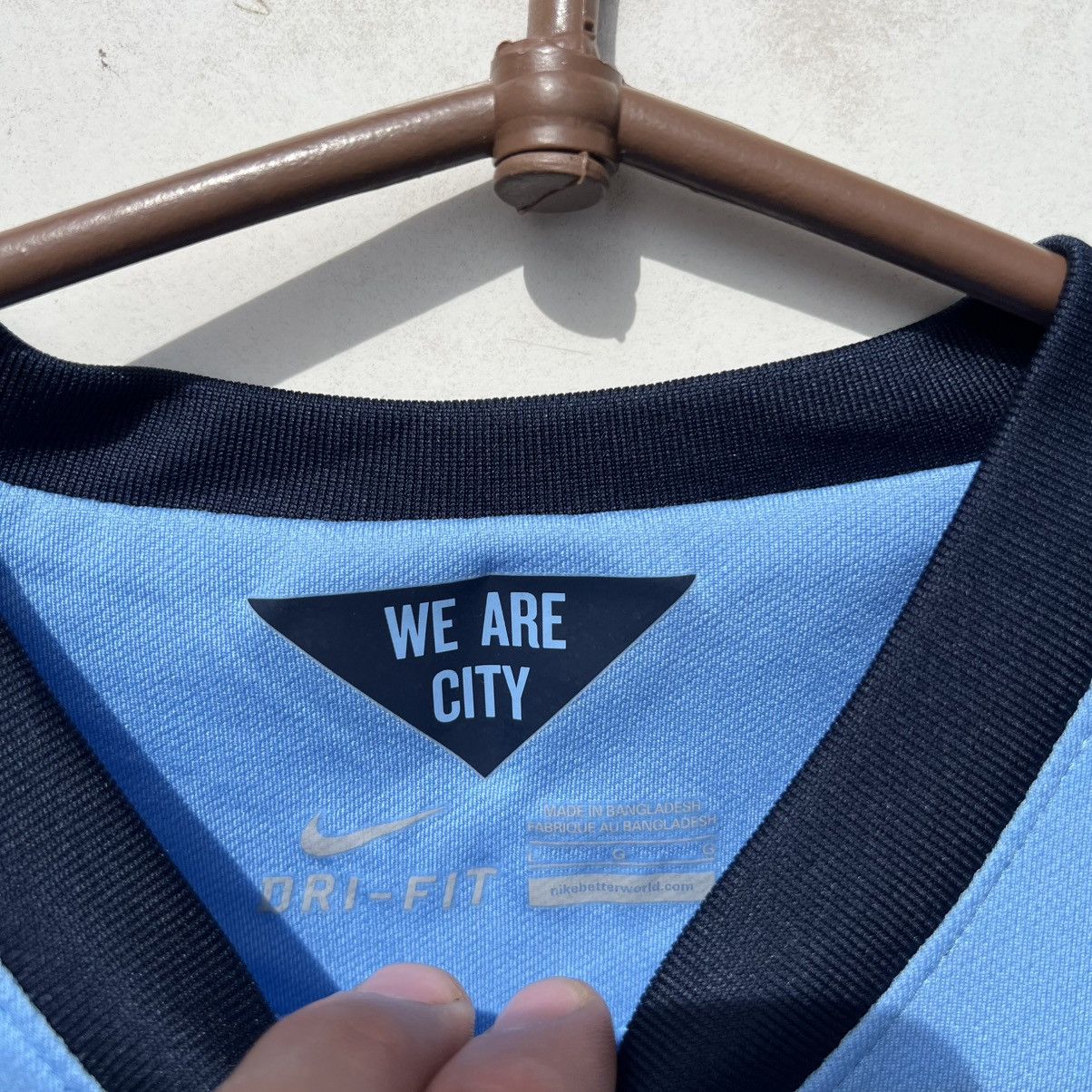 Nike Manchester City 2014 2015 Football Shirt Soccer Jersey Nike Size L / US 10 / IT 46 - 5 Thumbnail