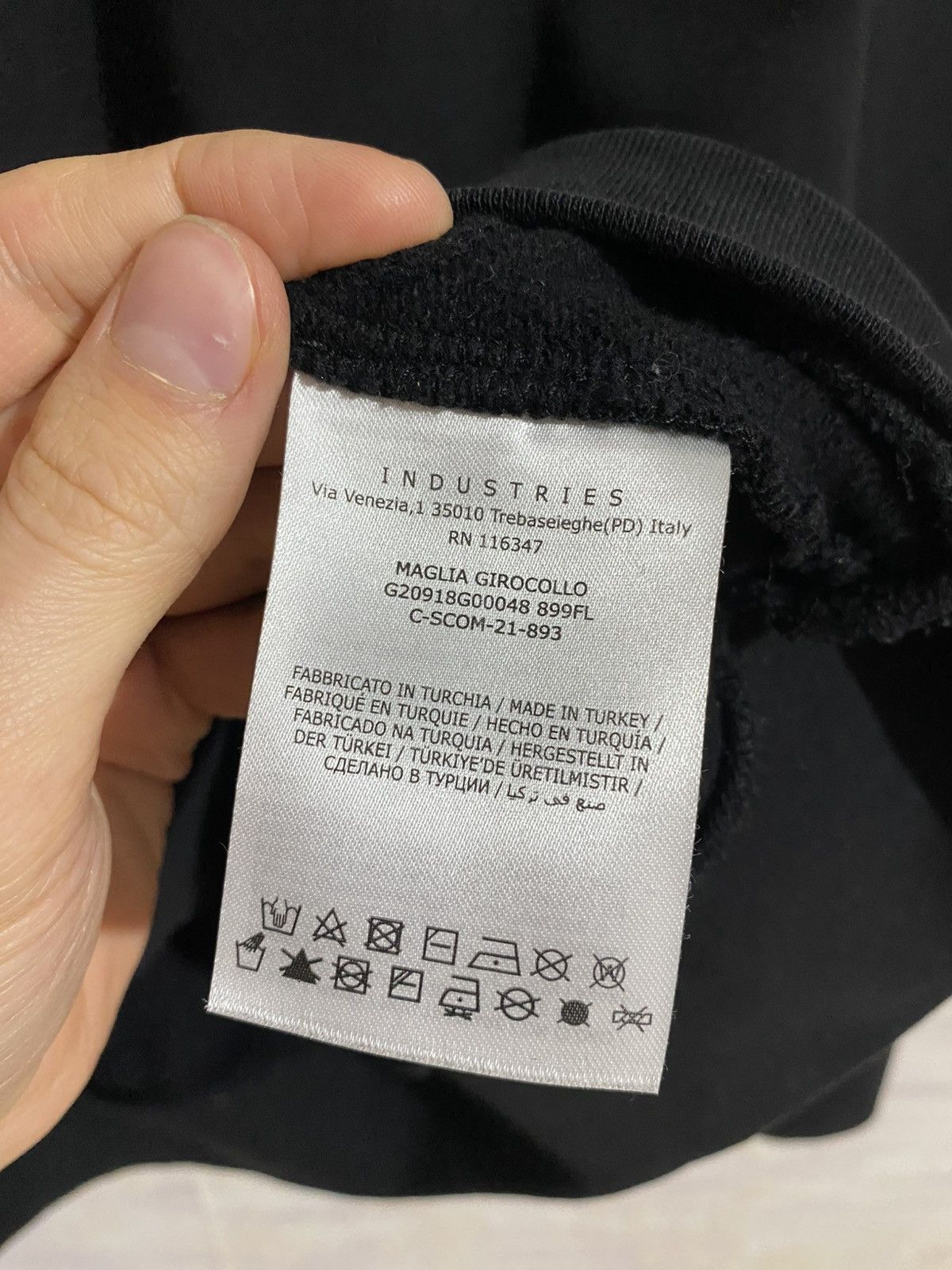 Moncler Black Sweatshirt Big Logo Size X-large