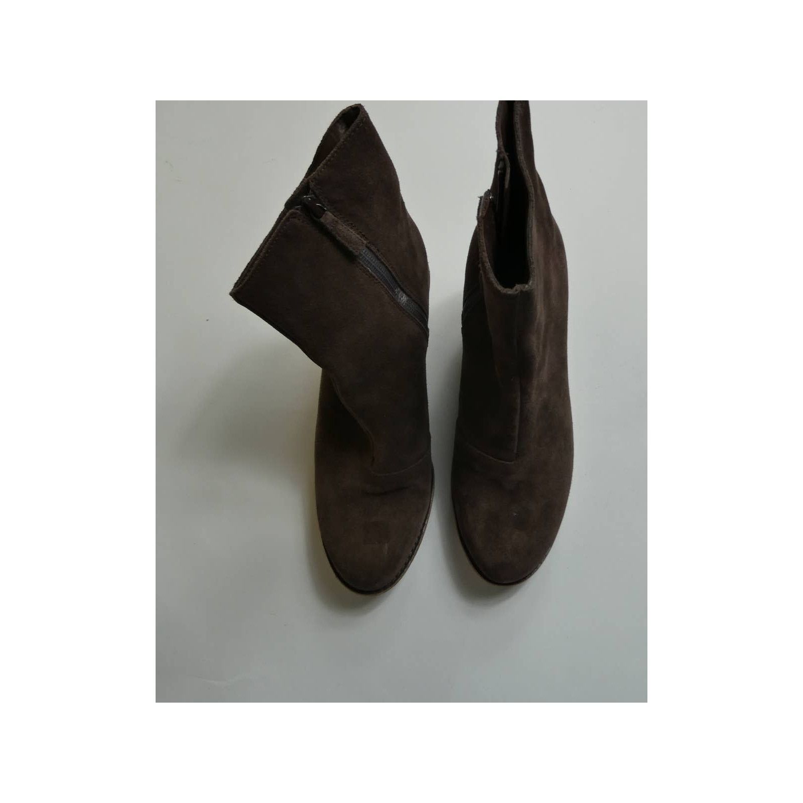 Cole Haan Cole Haan Sz 10 Wedge Zipper Waterproof Suede Brown Boots Size US 10 / IT 40 - 2 Thumbnail