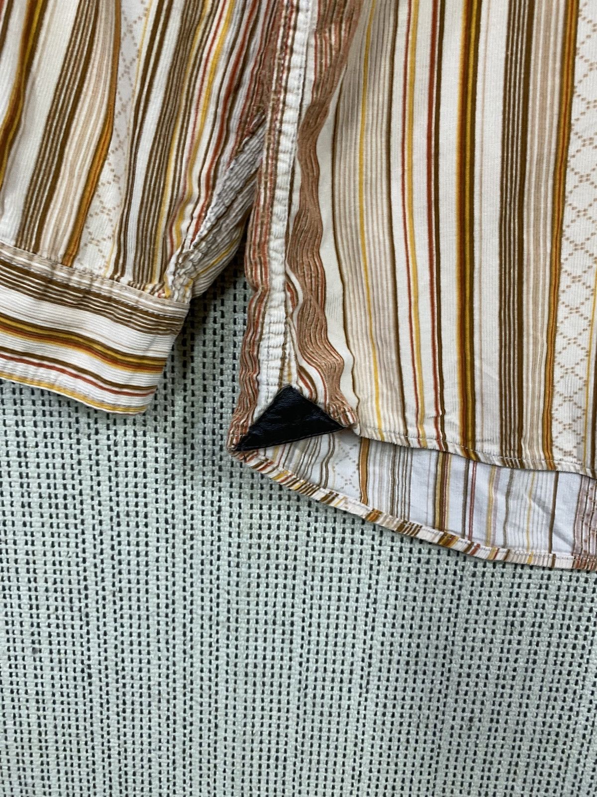Japanese Brand Japanase brand never seen thing striped shirt button ups Size US XL / EU 56 / 4 - 7 Thumbnail