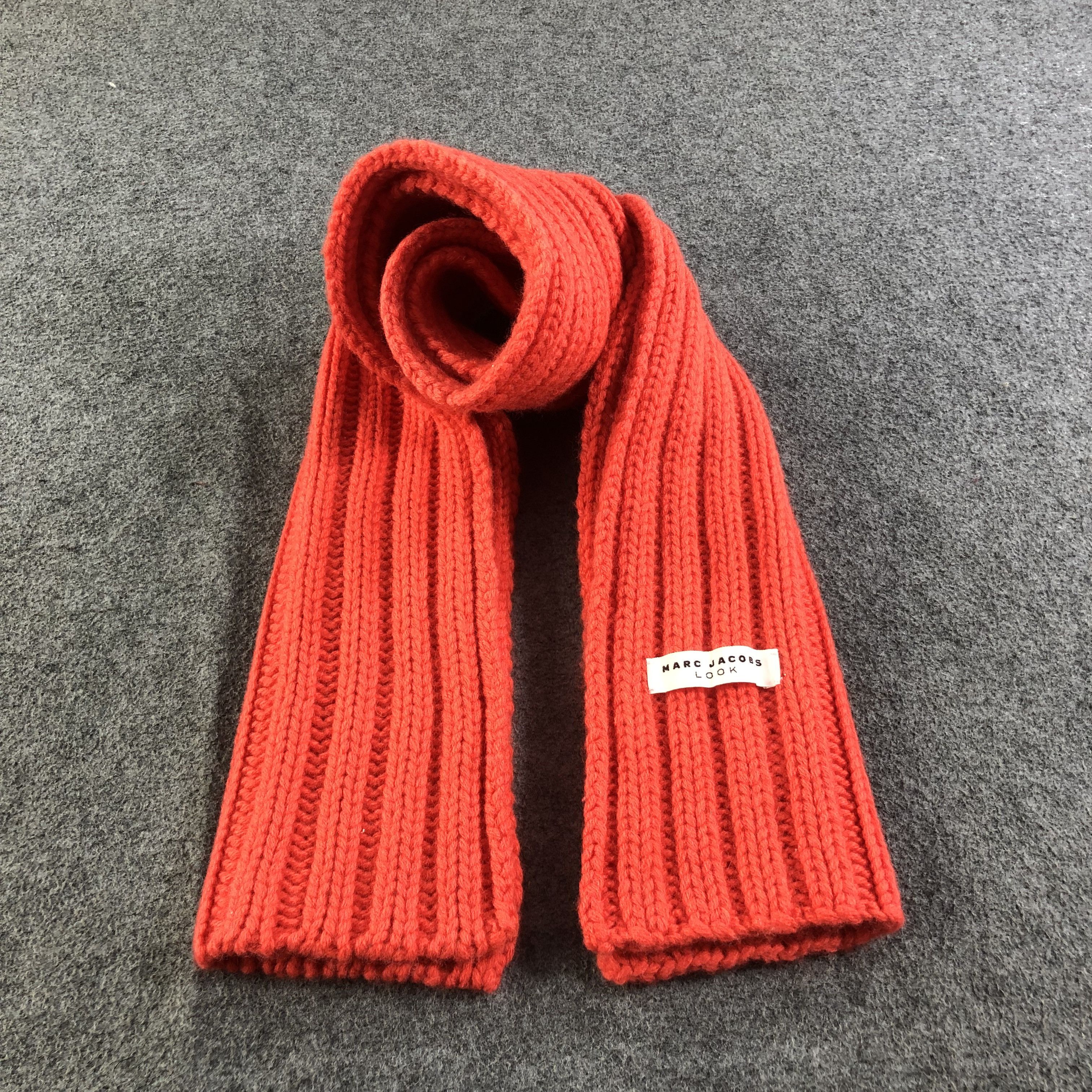Marc Jacobs Marc Jacobs Wool Pleated Knit Scarf Muffler V1102 Size ONE SIZE - 1 Thumbnail