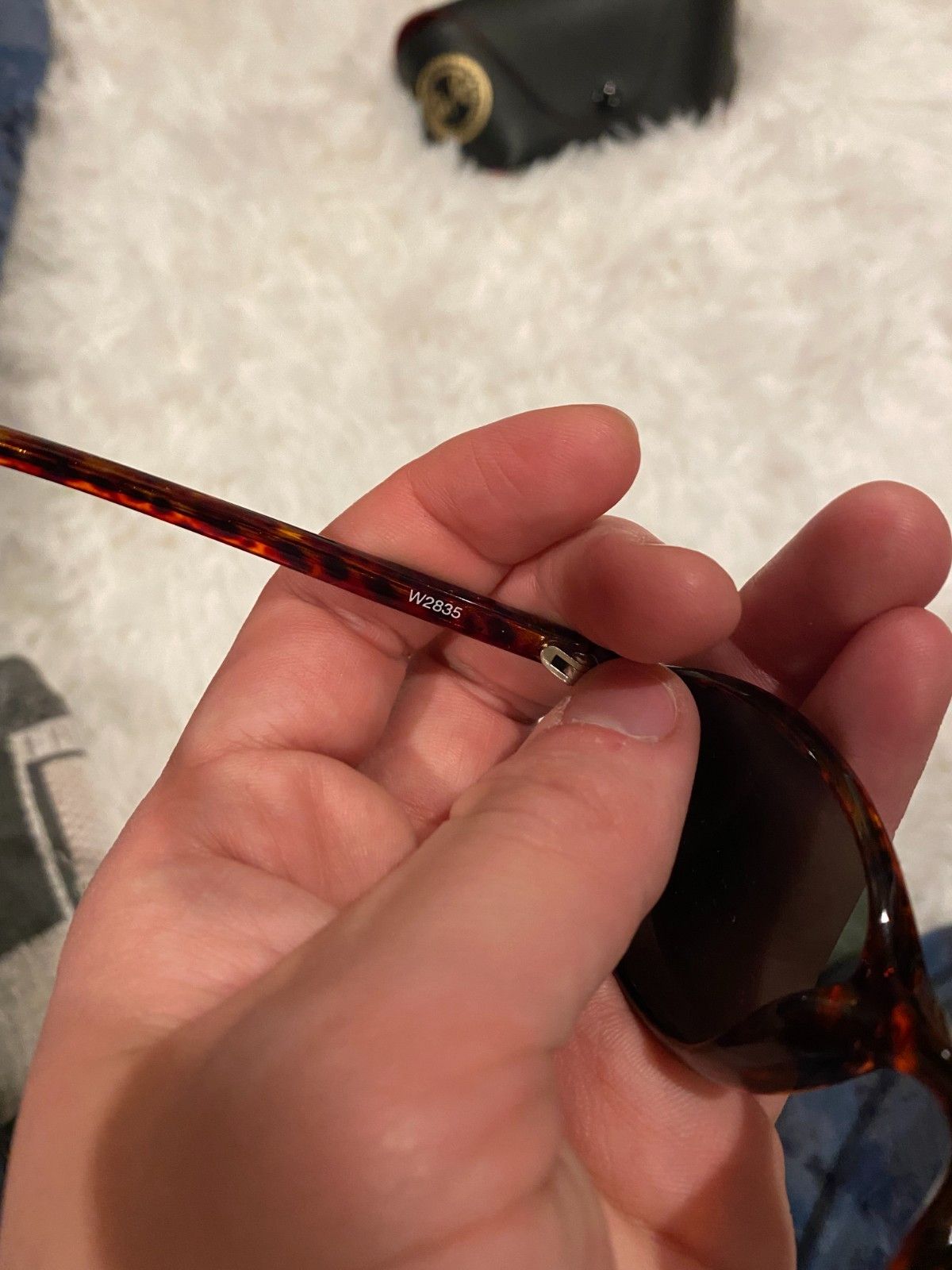 RayBan Vintage B&L Ray Ban W2835 Cherry Tortoise G15 Glass Side St Size ONE SIZE - 8 Thumbnail