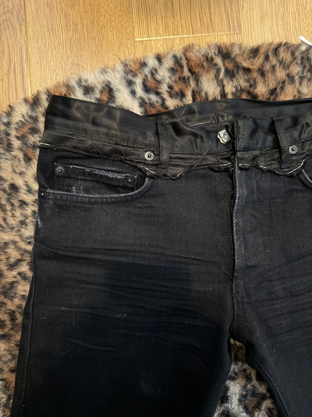 Dior Dior AW06 satin cummerbund denim “These Grey Days” Size US 28 / EU 44 - 3 Thumbnail
