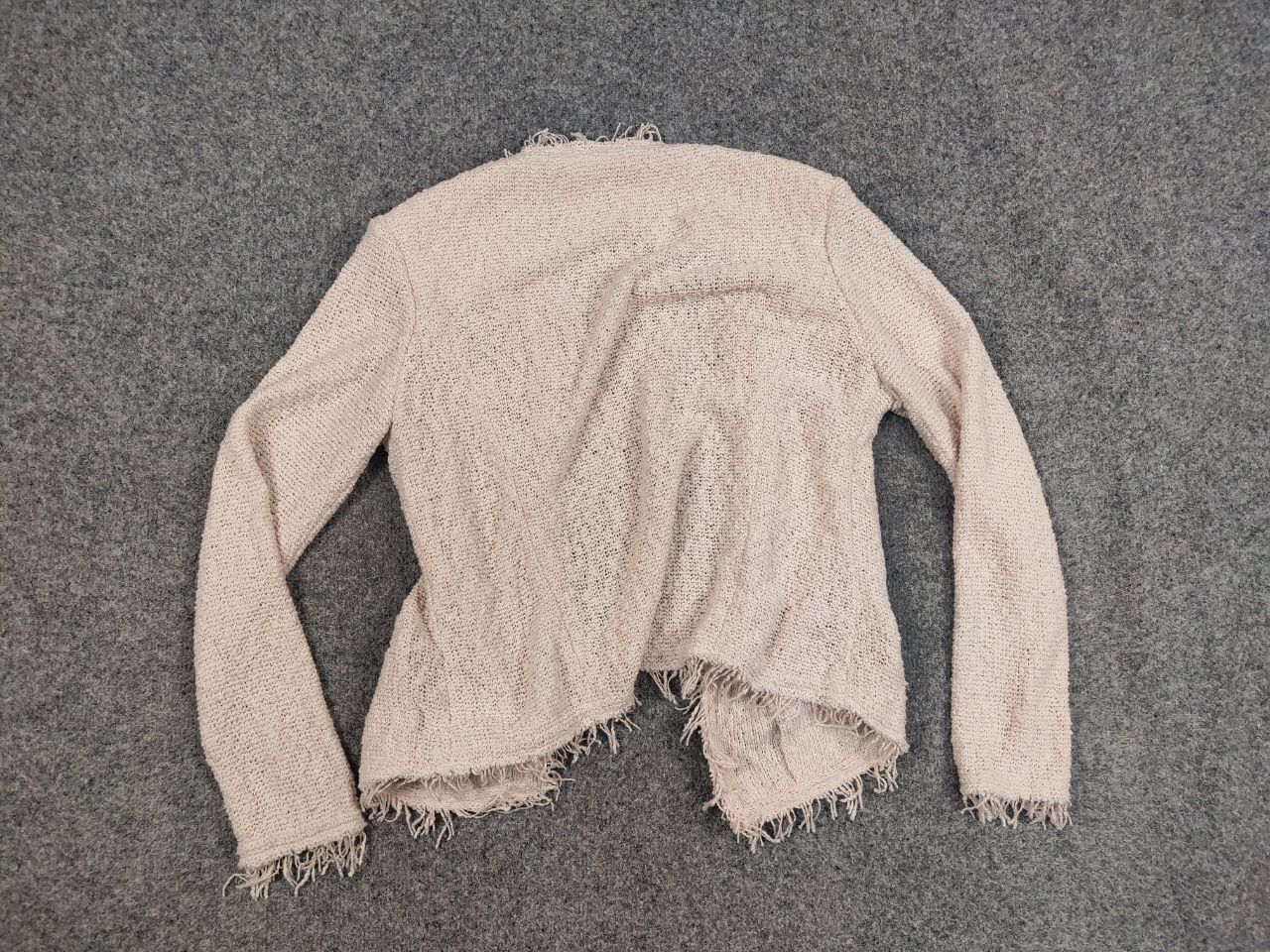 Iro IRO Shavani design open-front boucle Beige Blazer Jacket Size M / US 6-8 / IT 42-44 - 16 Thumbnail