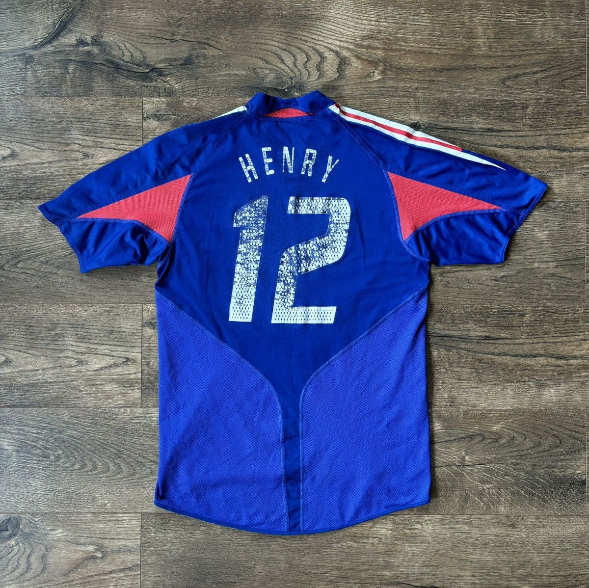 Adidas × Vintage Vintage French Home Team #12 Henry 2004-2005 Season Jersey Size US M / EU 48-50 / 2 - 2 Thumbnail