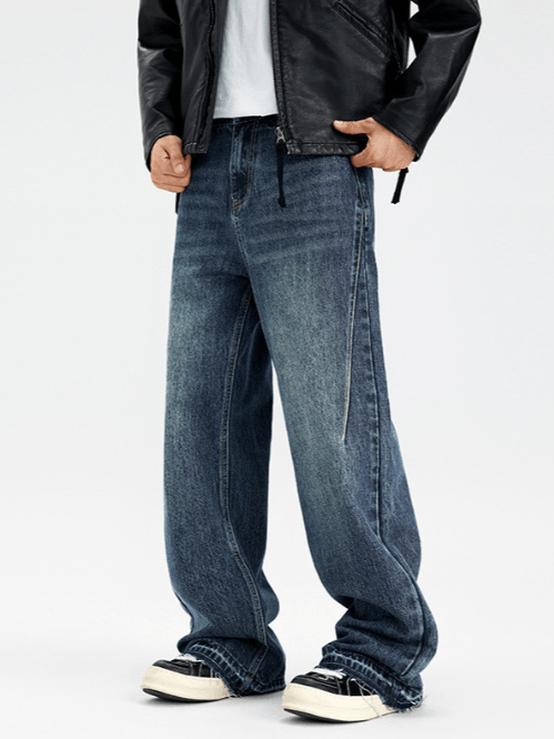 Japanese Brand × Jean American retro straight cleanfit high street jeans Size US 34 / EU 50 - 3 Thumbnail