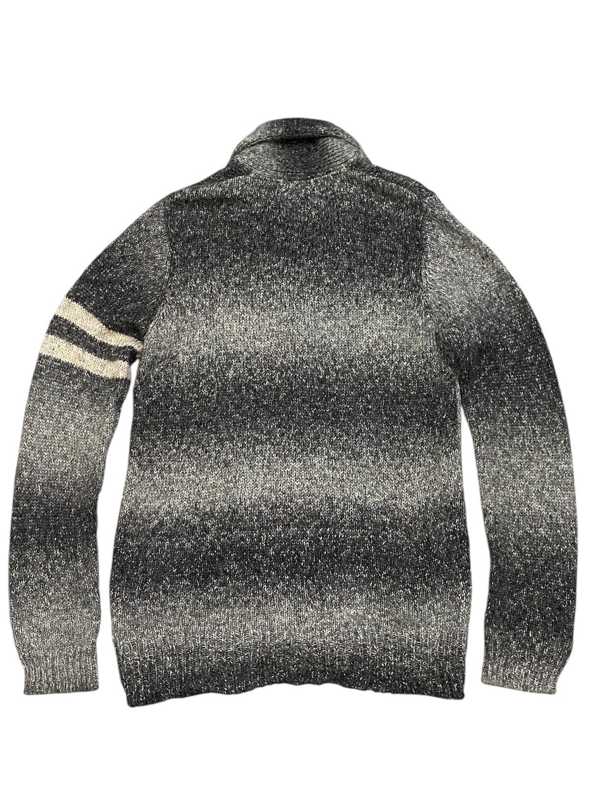 Beams Plus Beams Japan Ombre Gradient Shawl Collar Cardigan Stripe Knit Size US L / EU 52-54 / 3 - 2 Thumbnail