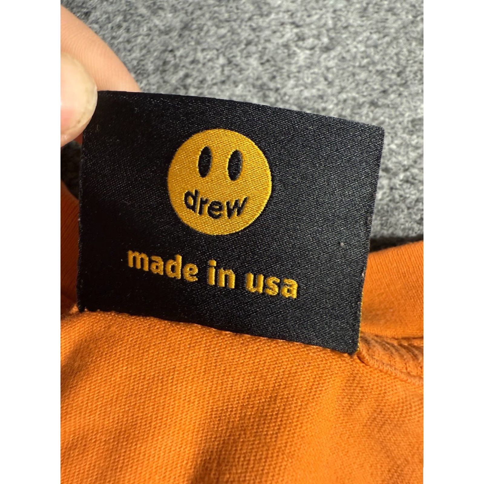 Drew House Drew House T Shirt Short Sleeve Orange Logo Smiley Face Men's XL Size US XL / EU 56 / 4 - 7 Thumbnail