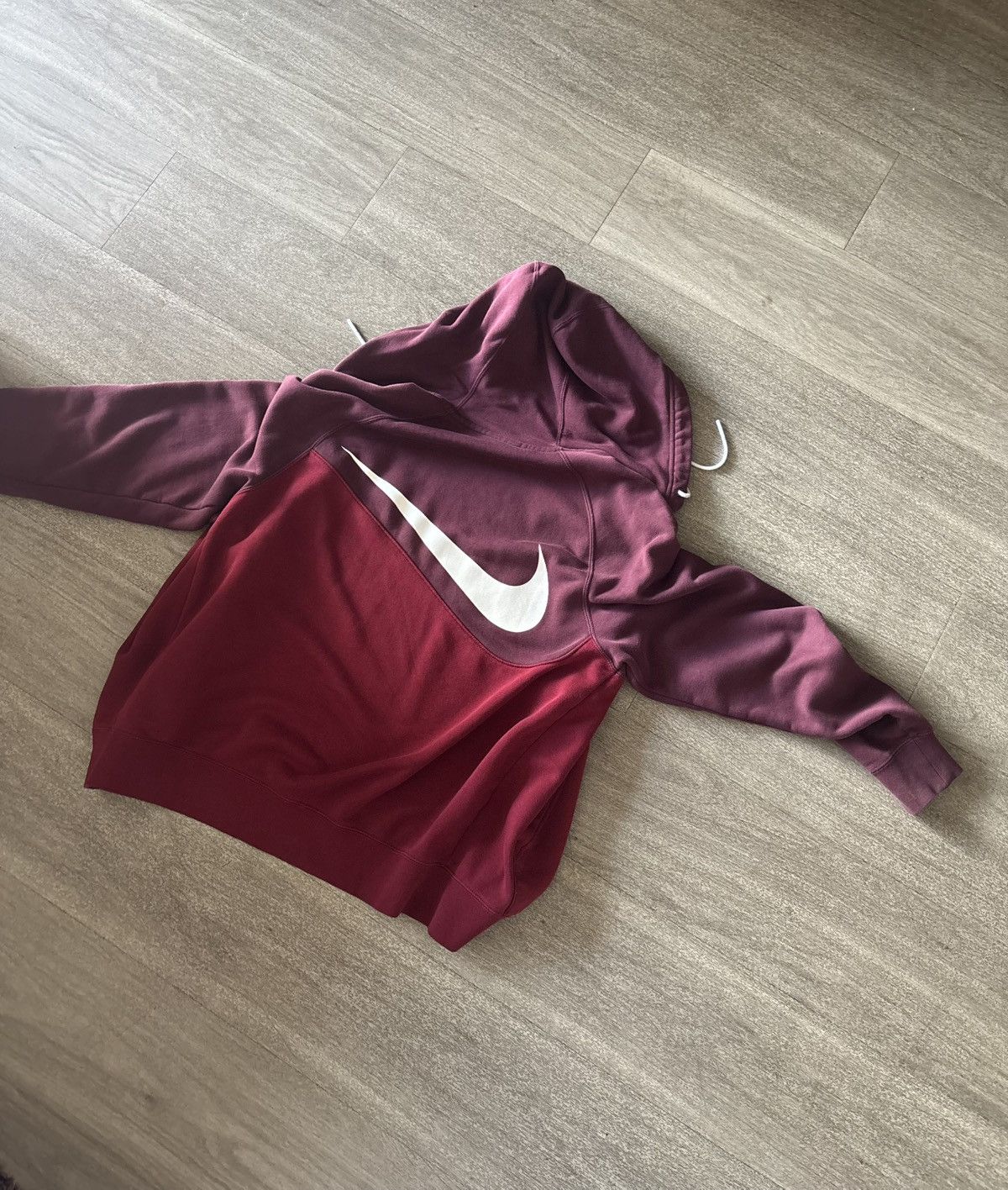Maroon Nike Hoodie Size M